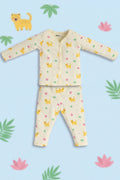 Yellow Animal Printed Regular Fit Co-ord Set