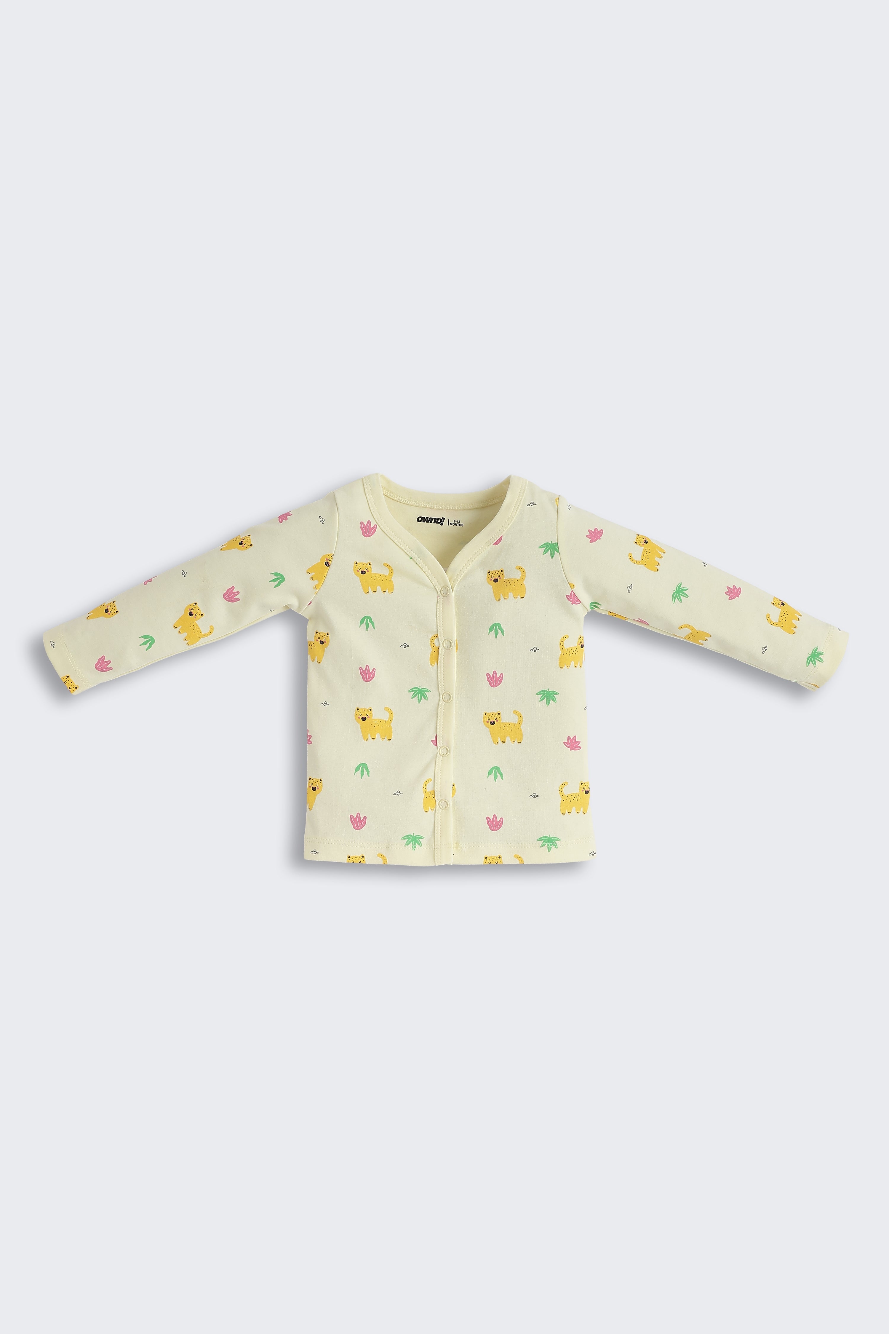 Yellow Animal Printed Regular Fit Co-ord Set