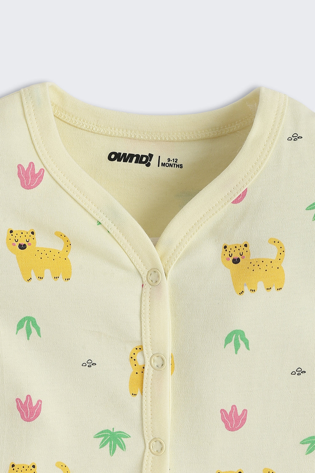 Yellow Animal Printed Regular Fit Co-ord Set