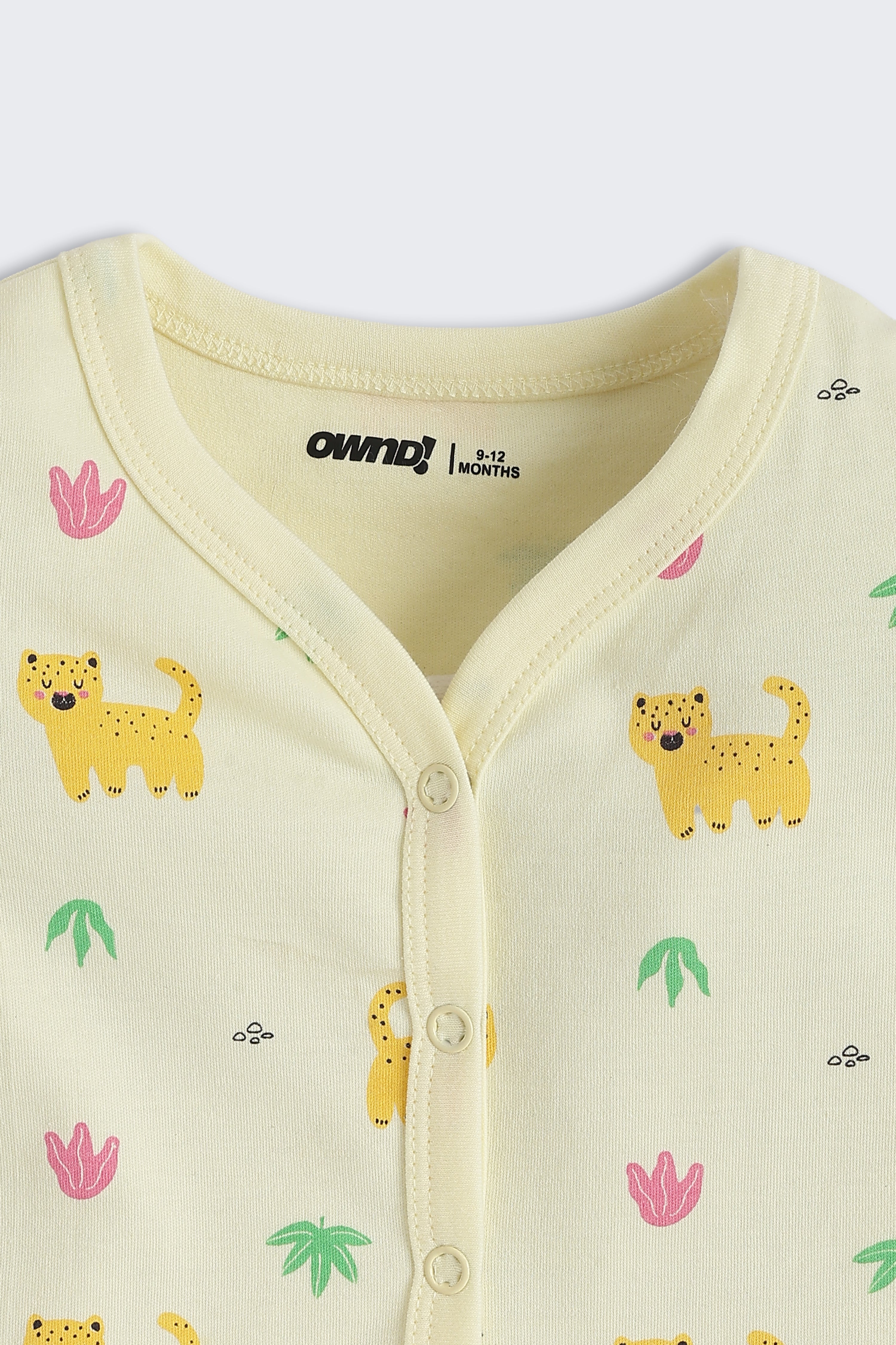 Yellow Animal Printed Regular Fit Co-ord Set