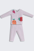 Pink Striped Regular Fit Co-ord Set