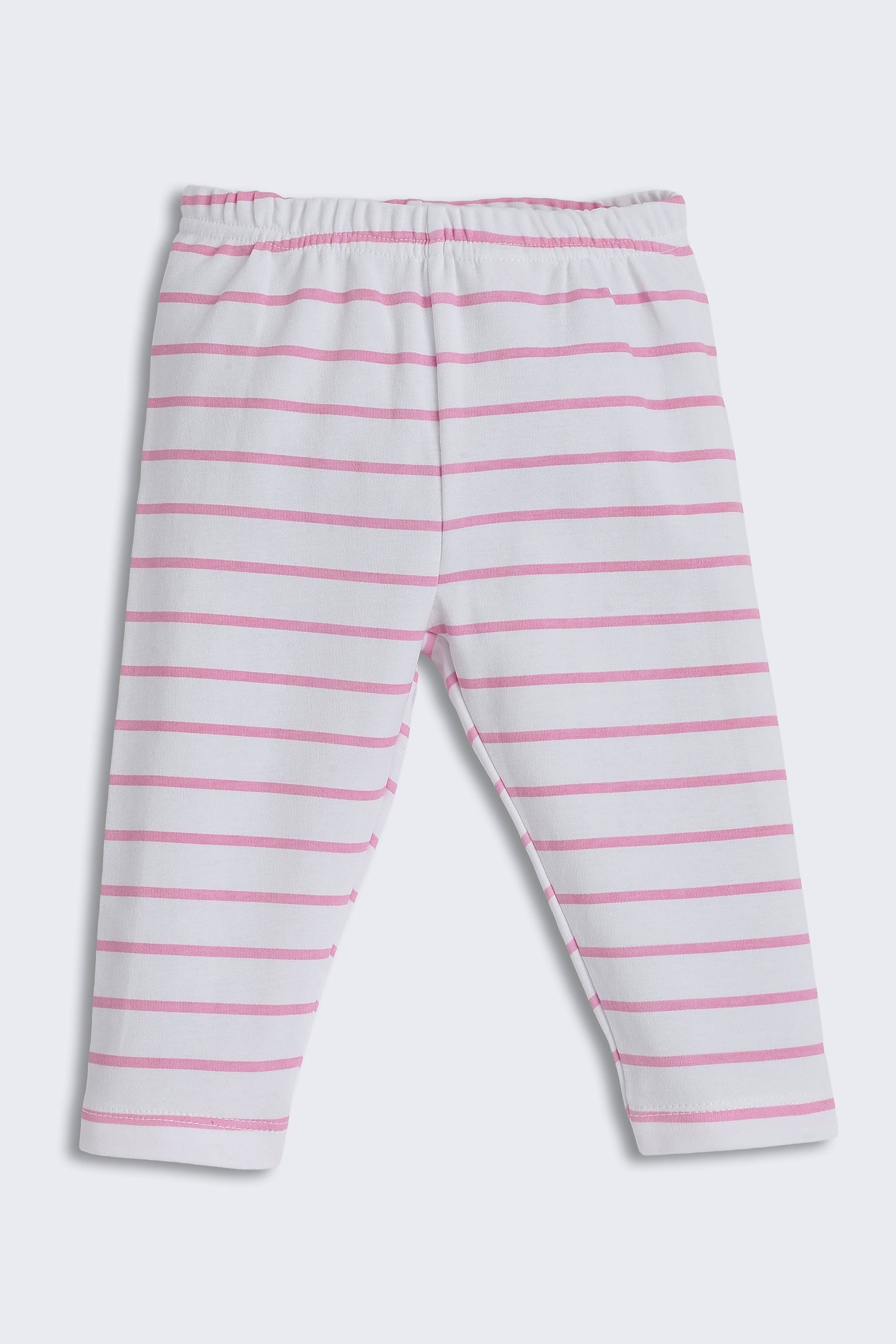 Pink Striped Regular Fit Co-ord Set