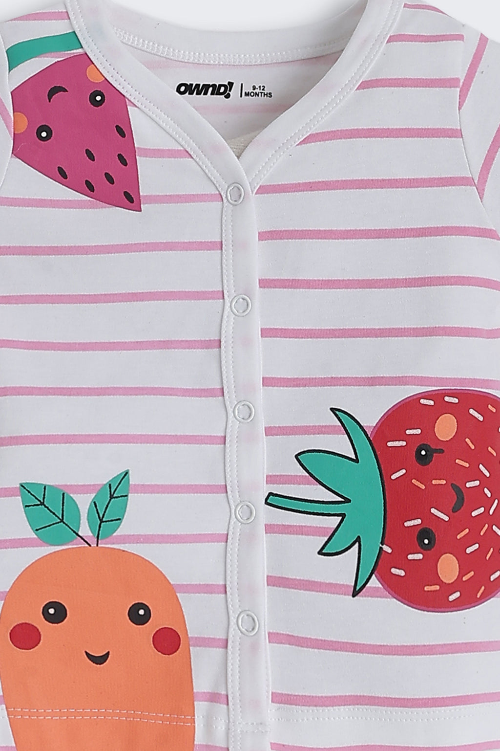 Pink Striped Regular Fit Co-ord Set