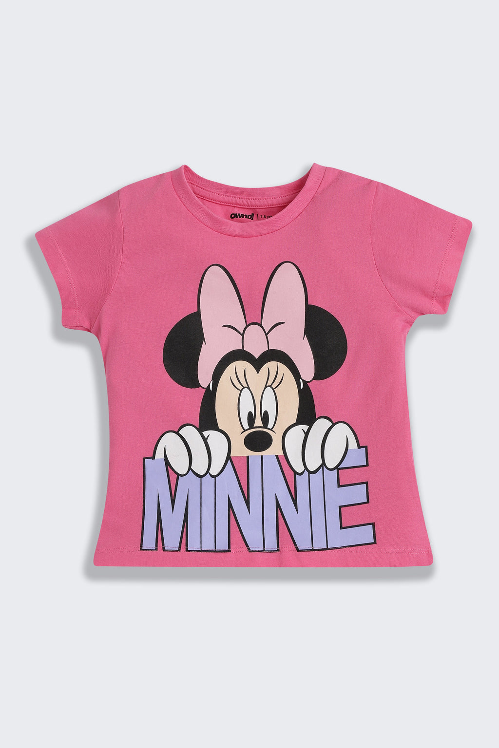 Pink Minnie Mouse Graphic Printed Regular Fit Night Suit