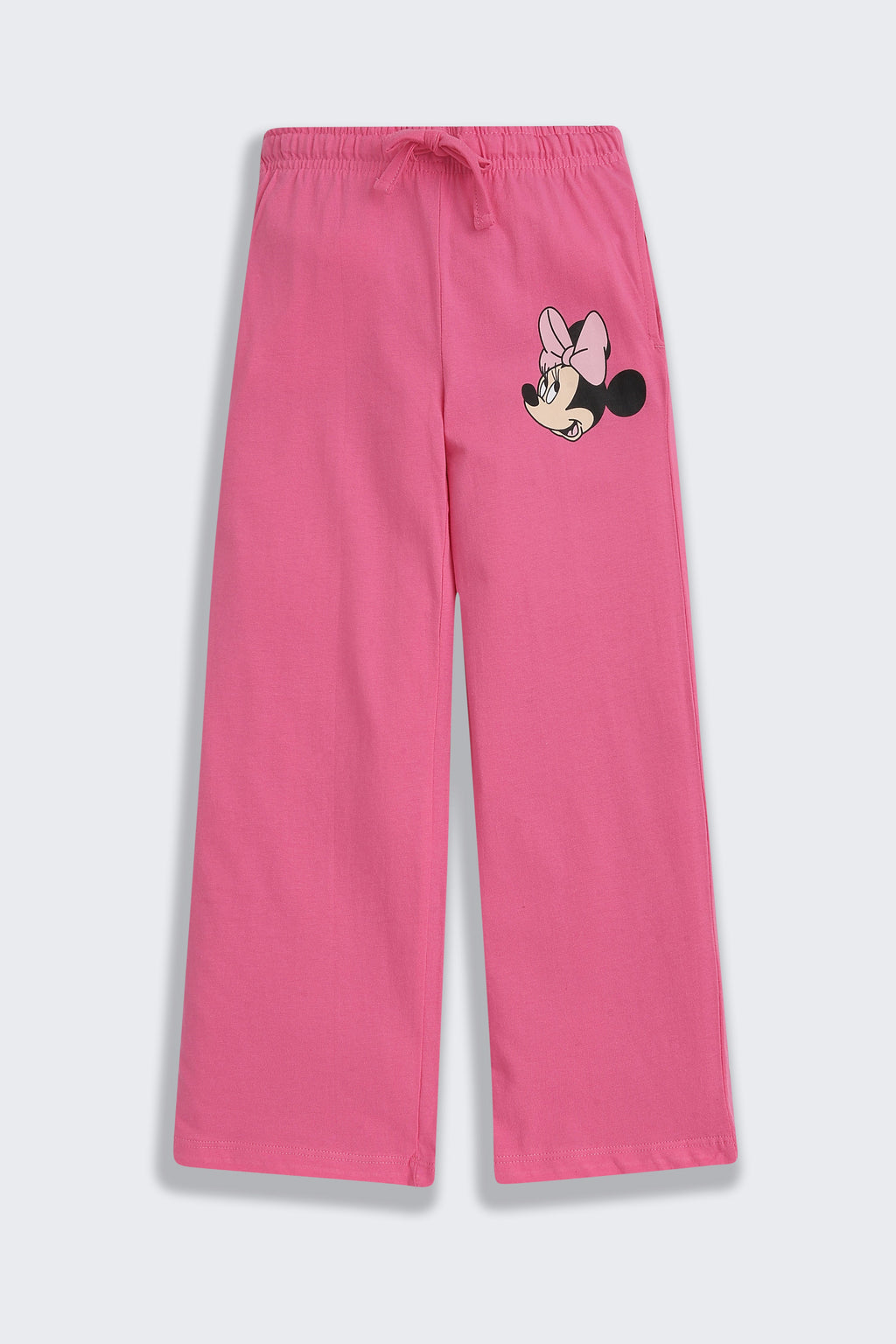 Pink Minnie Mouse Graphic Printed Regular Fit Night Suit