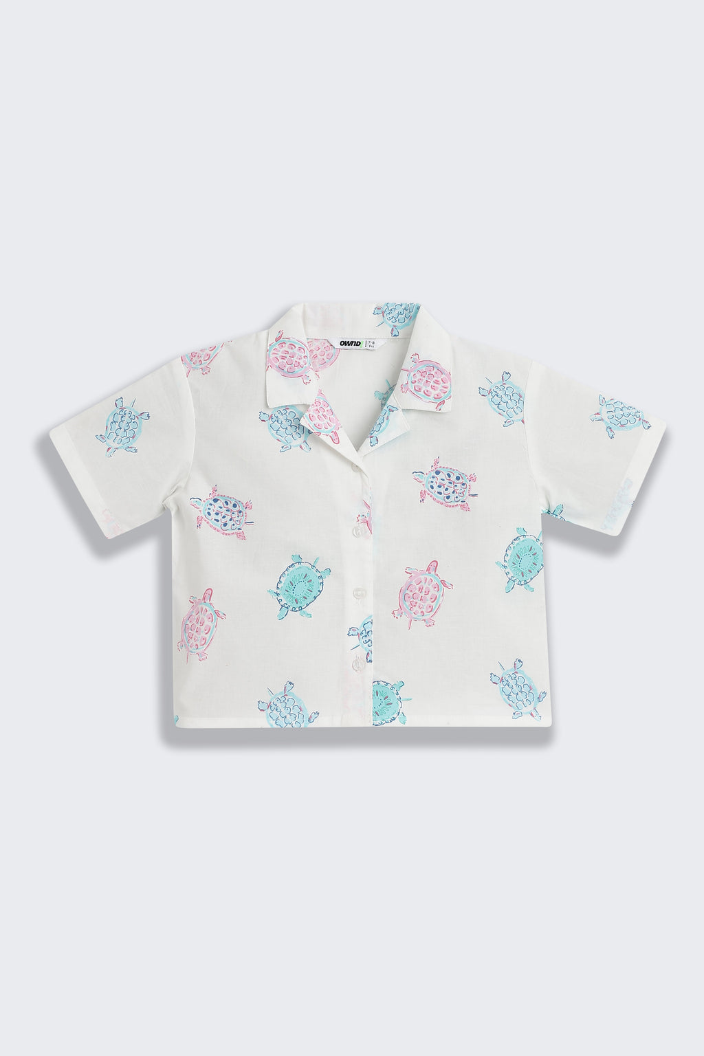 White Tortoise Printed Regular Fit Co-ord Set