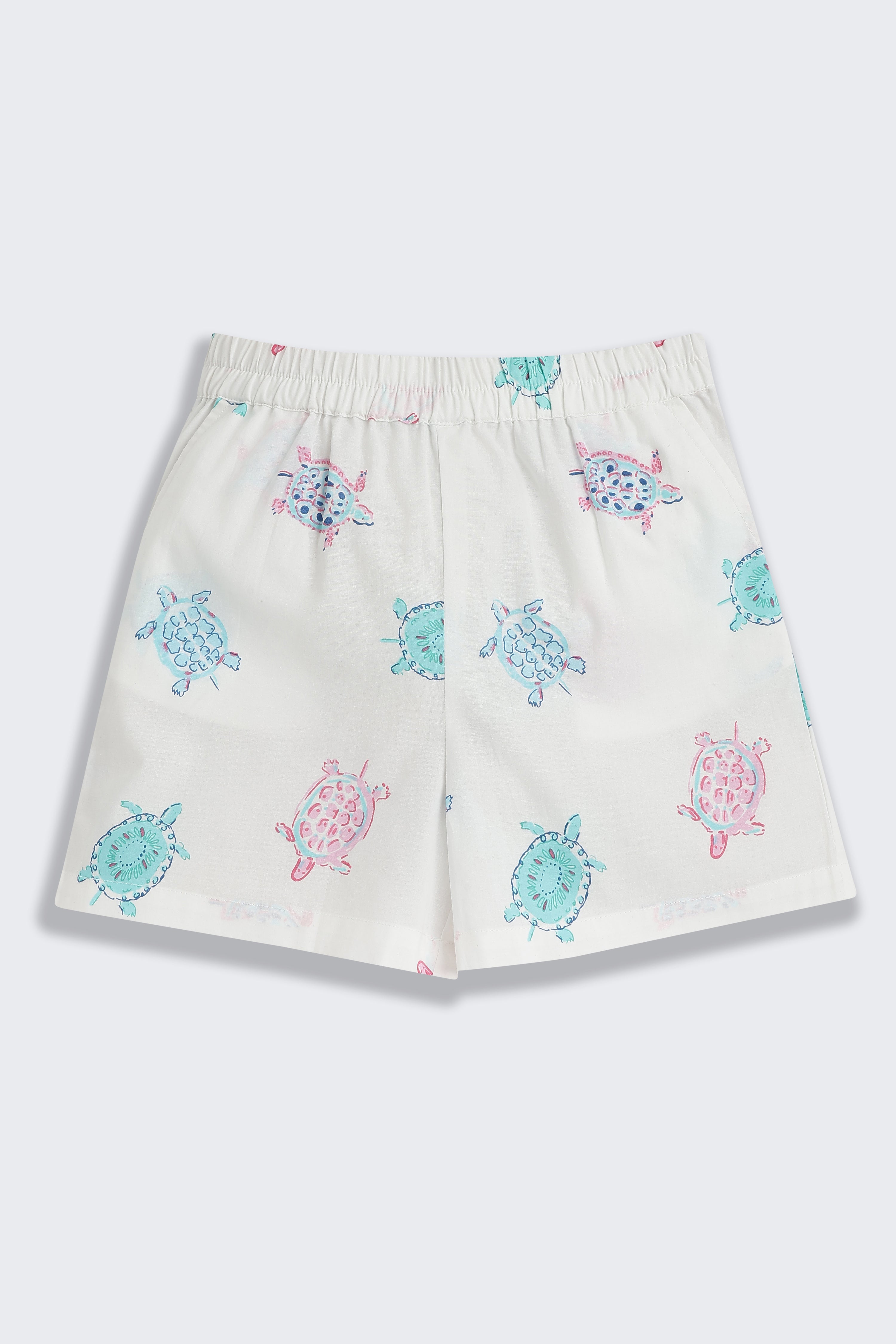 White Tortoise Printed Regular Fit Co-ord Set
