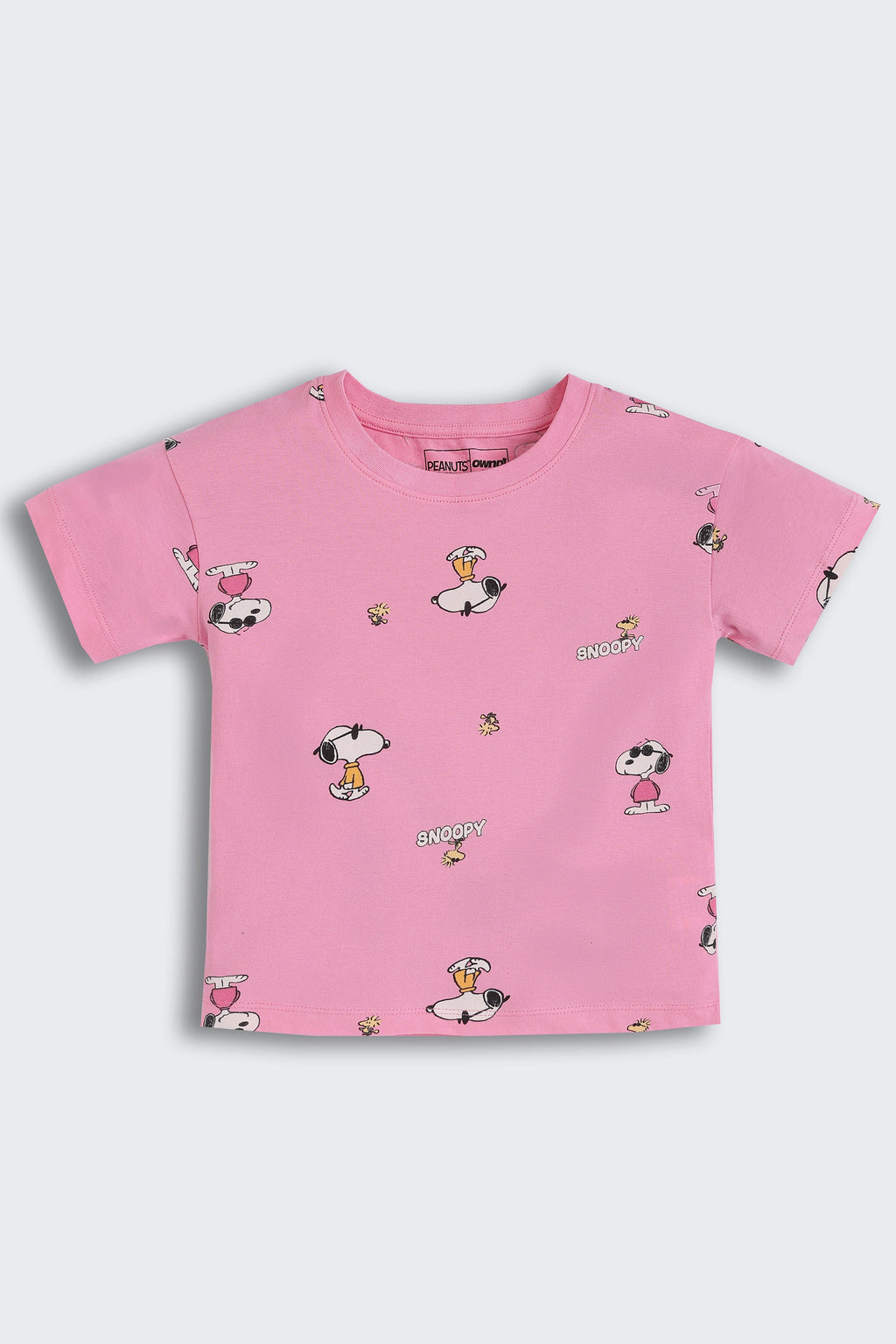Pink Printed Regular Fit Co-ord Set