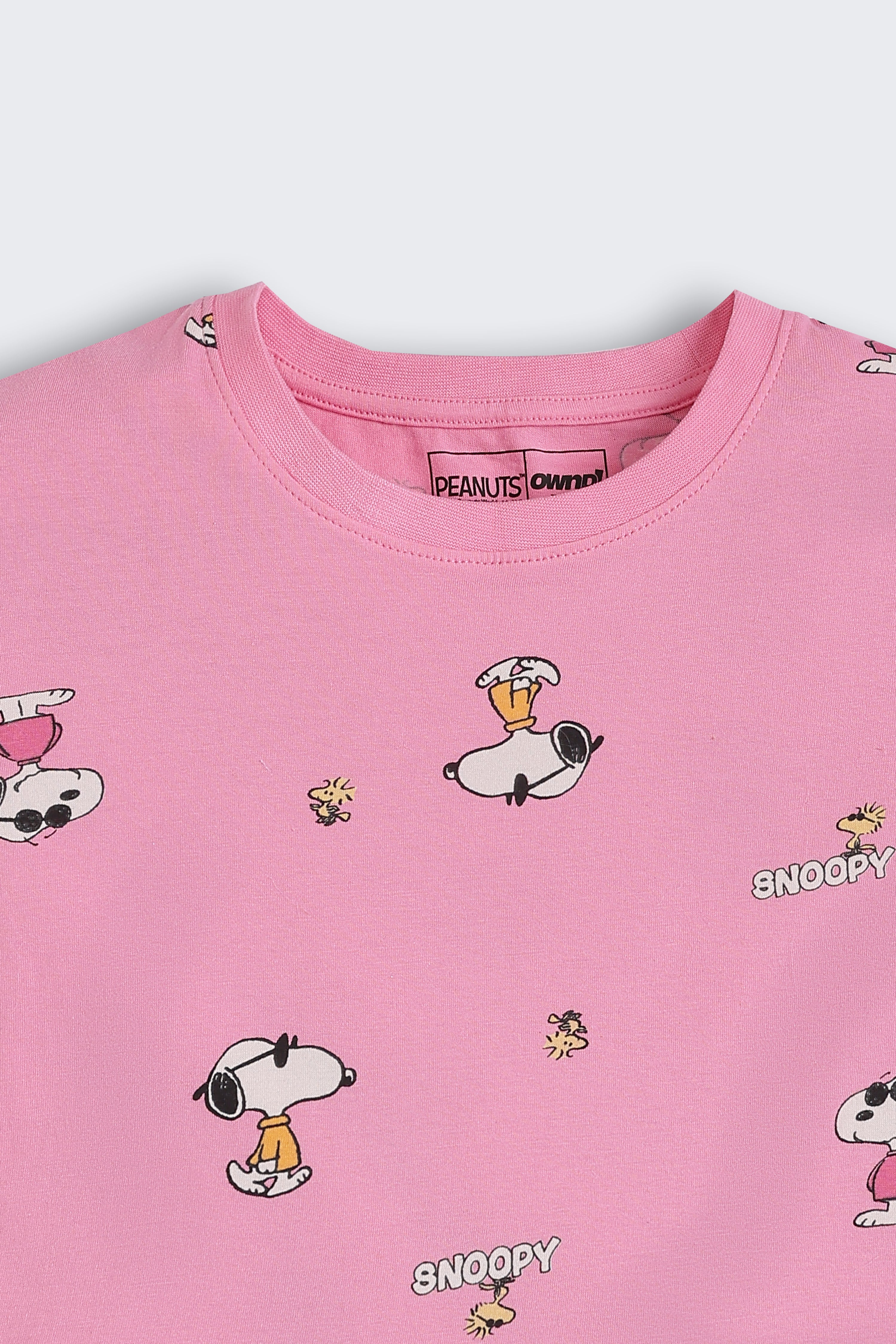 Pink Printed Regular Fit Co-ord Set