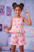Pink Floral Printed Regular Fit Co-ord Set