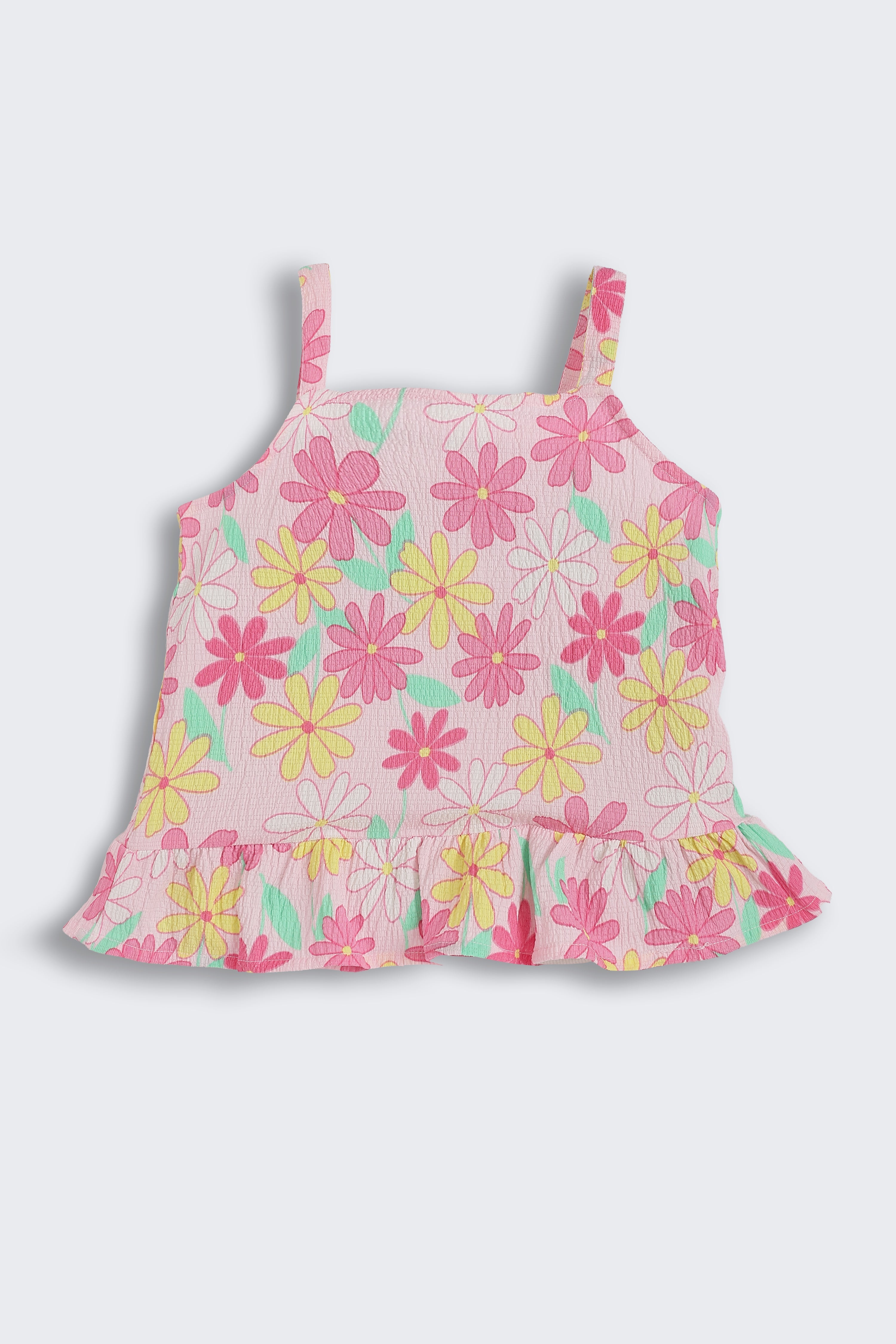 Pink Floral Printed Regular Fit Co-ord Set