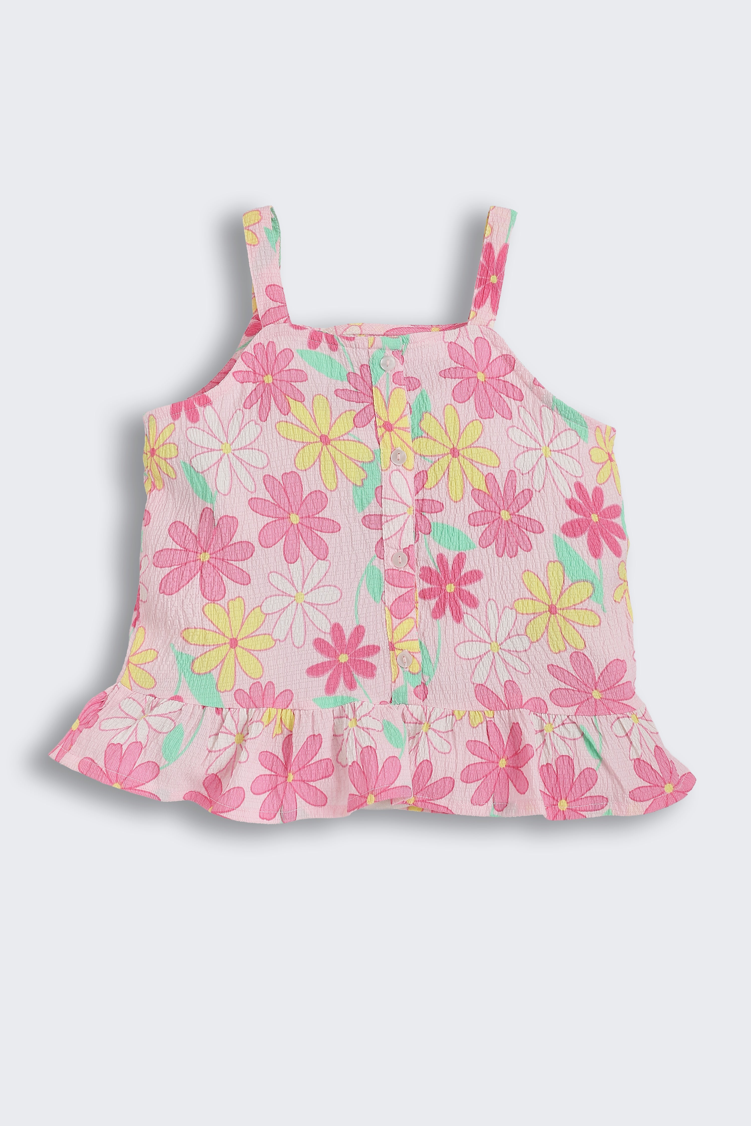 Pink Floral Printed Regular Fit Co-ord Set