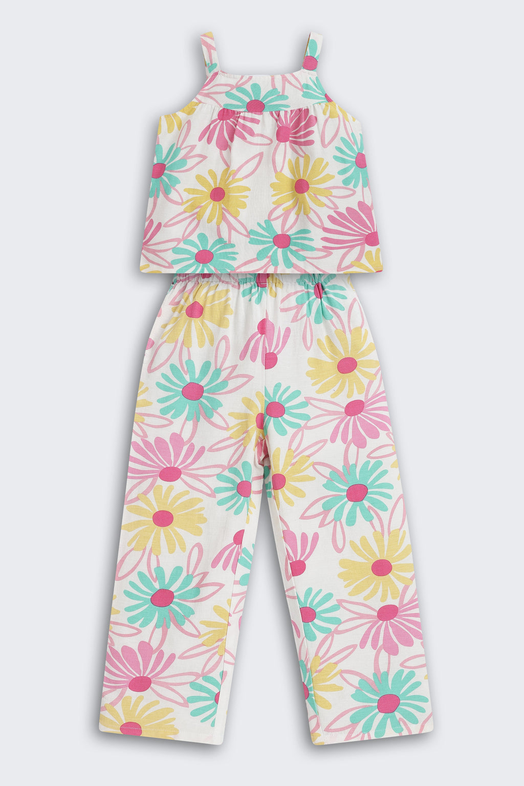 Multi-coloured Floral All - Over Printed Regular Fit Co-ord Set
