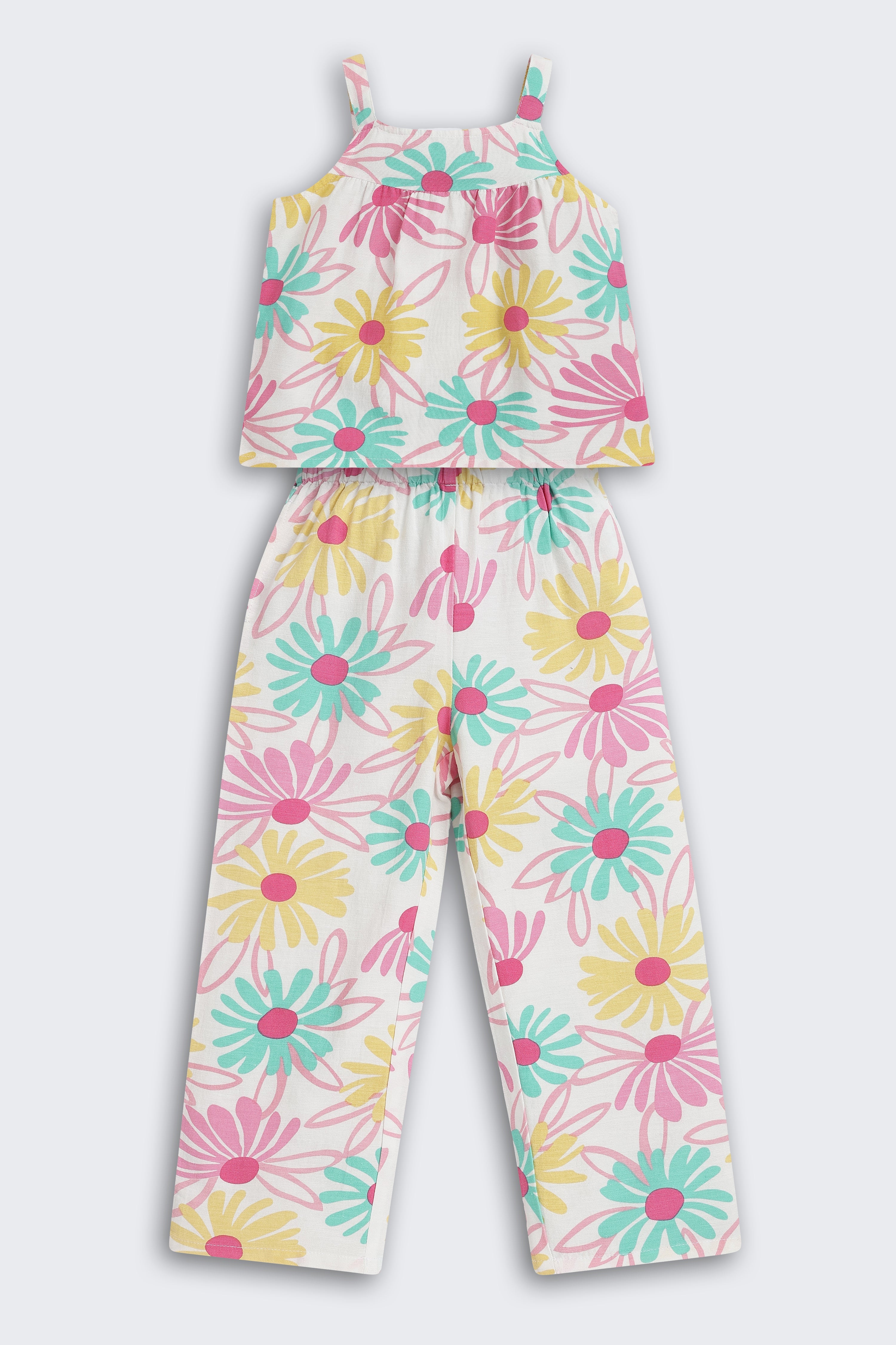 Multi-coloured Floral All - Over Printed Regular Fit Co-ord Set