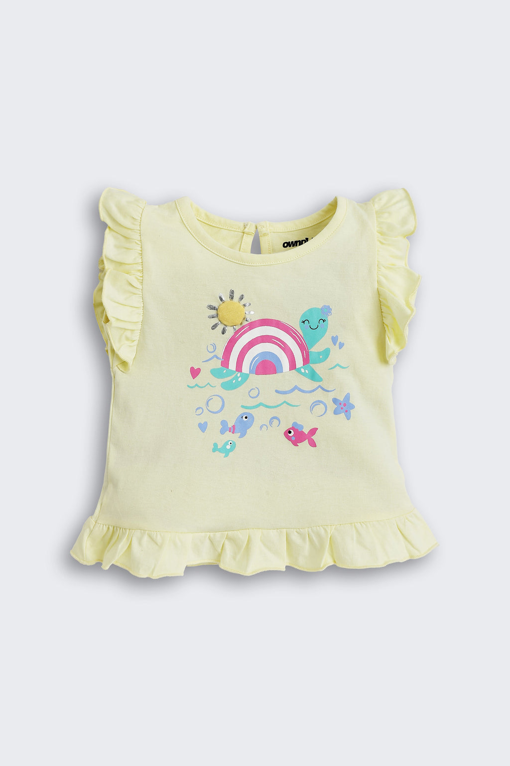 Yellow Graphic Printed Regular Fit Co-ord Set