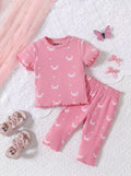 Pink Crabs Printed Regular Fit Co-ord Set