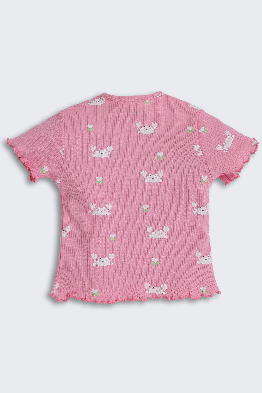 Pink Crabs Printed Regular Fit Co-ord Set