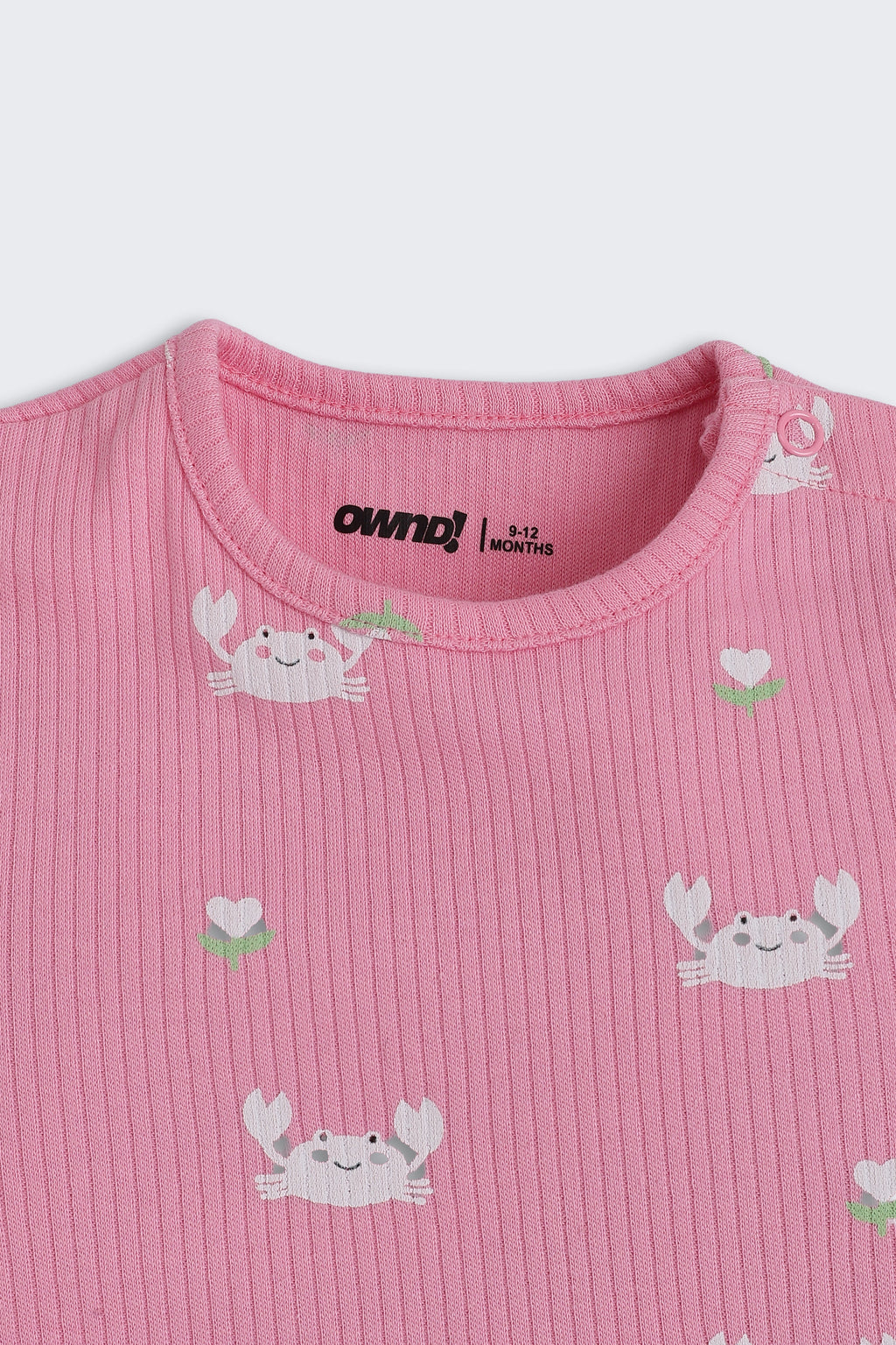 Pink Crabs Printed Regular Fit Co-ord Set