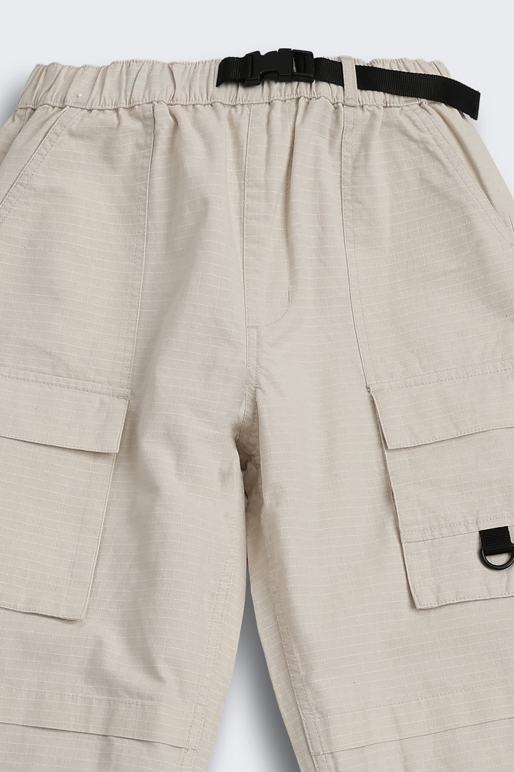 Beige 5 Pocketed Regular Fit Cargo Trouser