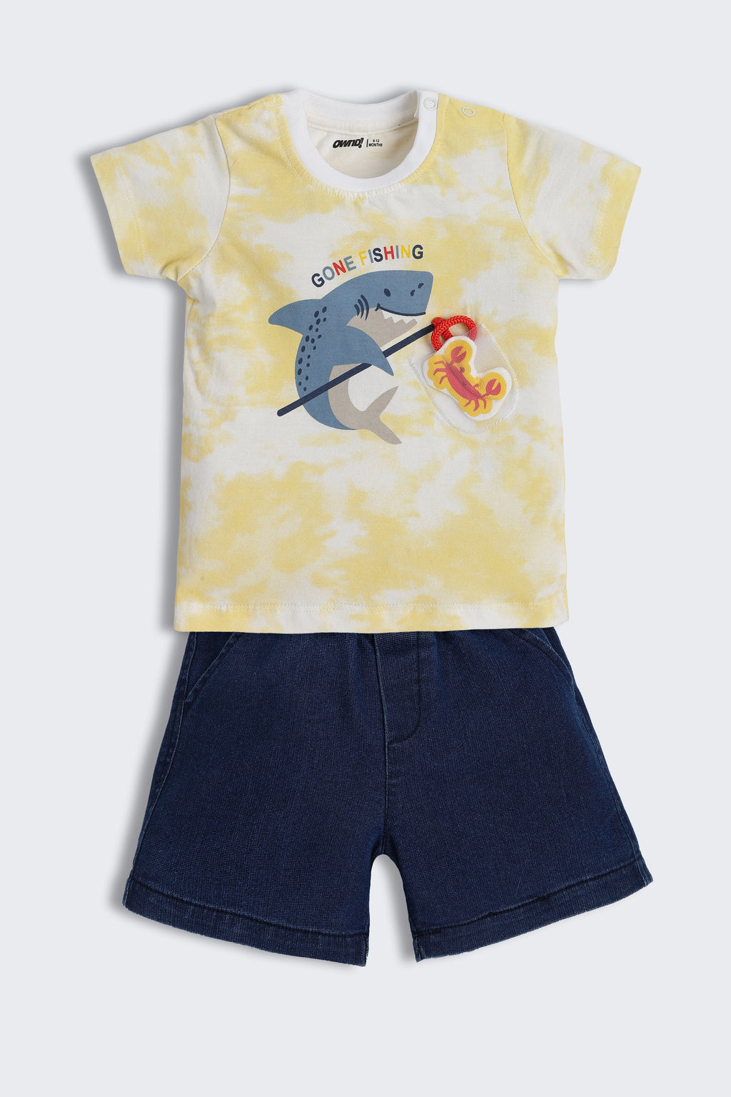 Yellow Fish Graphic Printed Regular Fit Co-ord Set