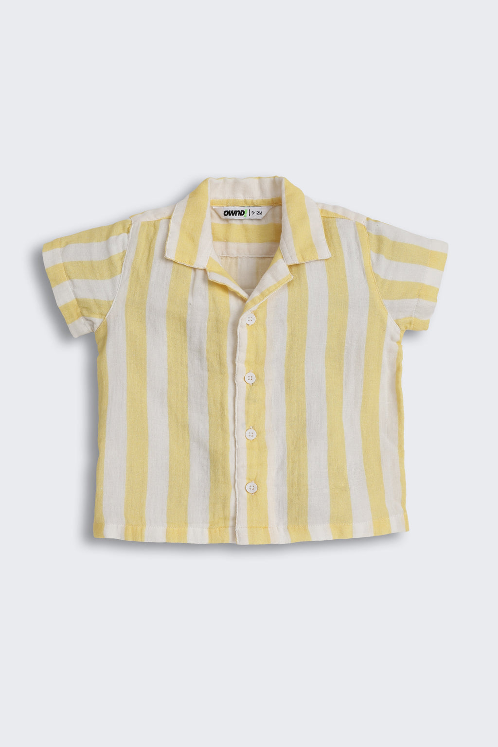 Yellow Striped Regular Fit Co-ord Set