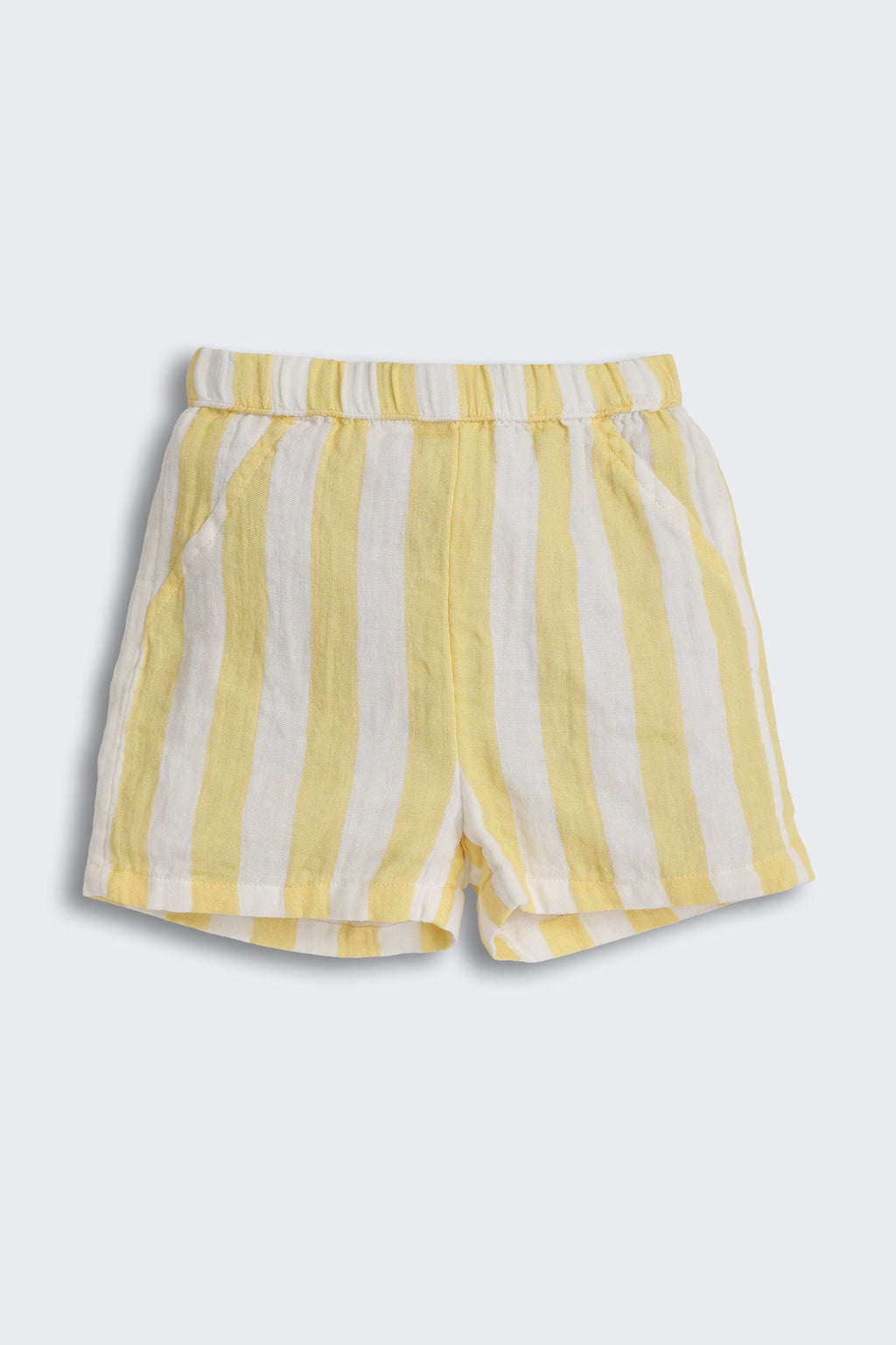 Yellow Striped Regular Fit Co-ord Set