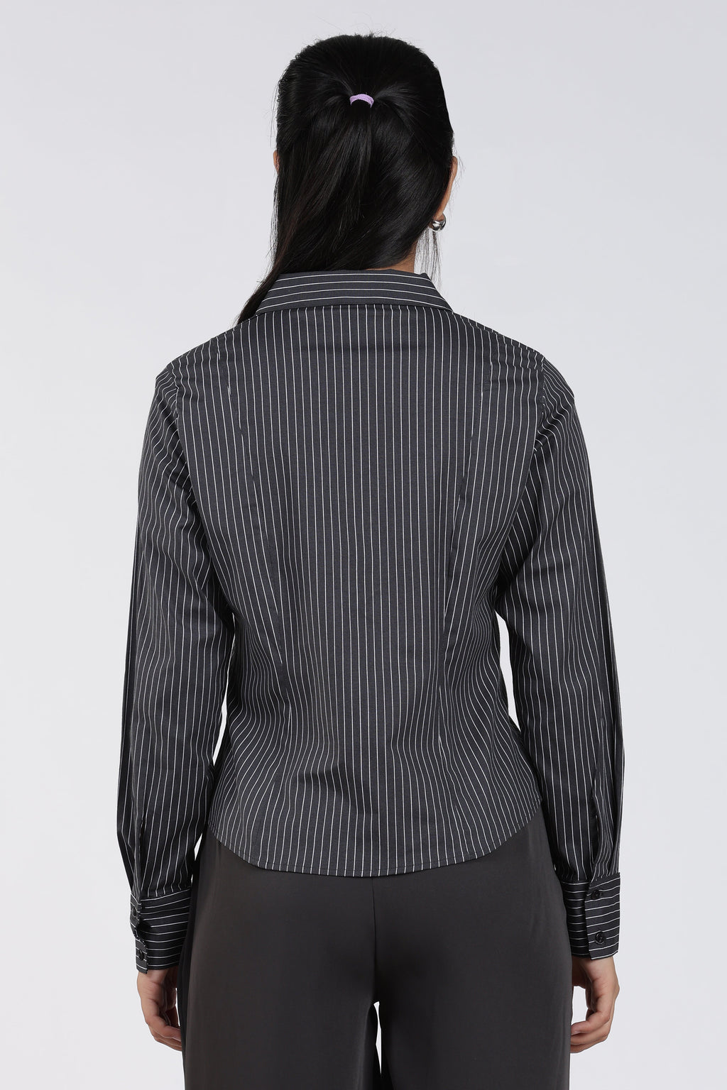 Charcoal Stripes Regular FiT-Shirt