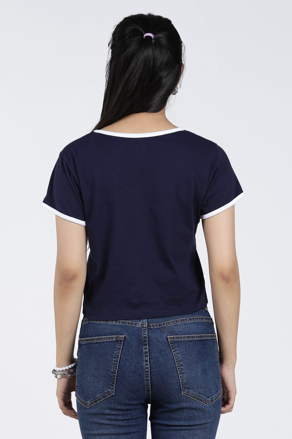 Navy Cotton Regular Fit T-Shirt