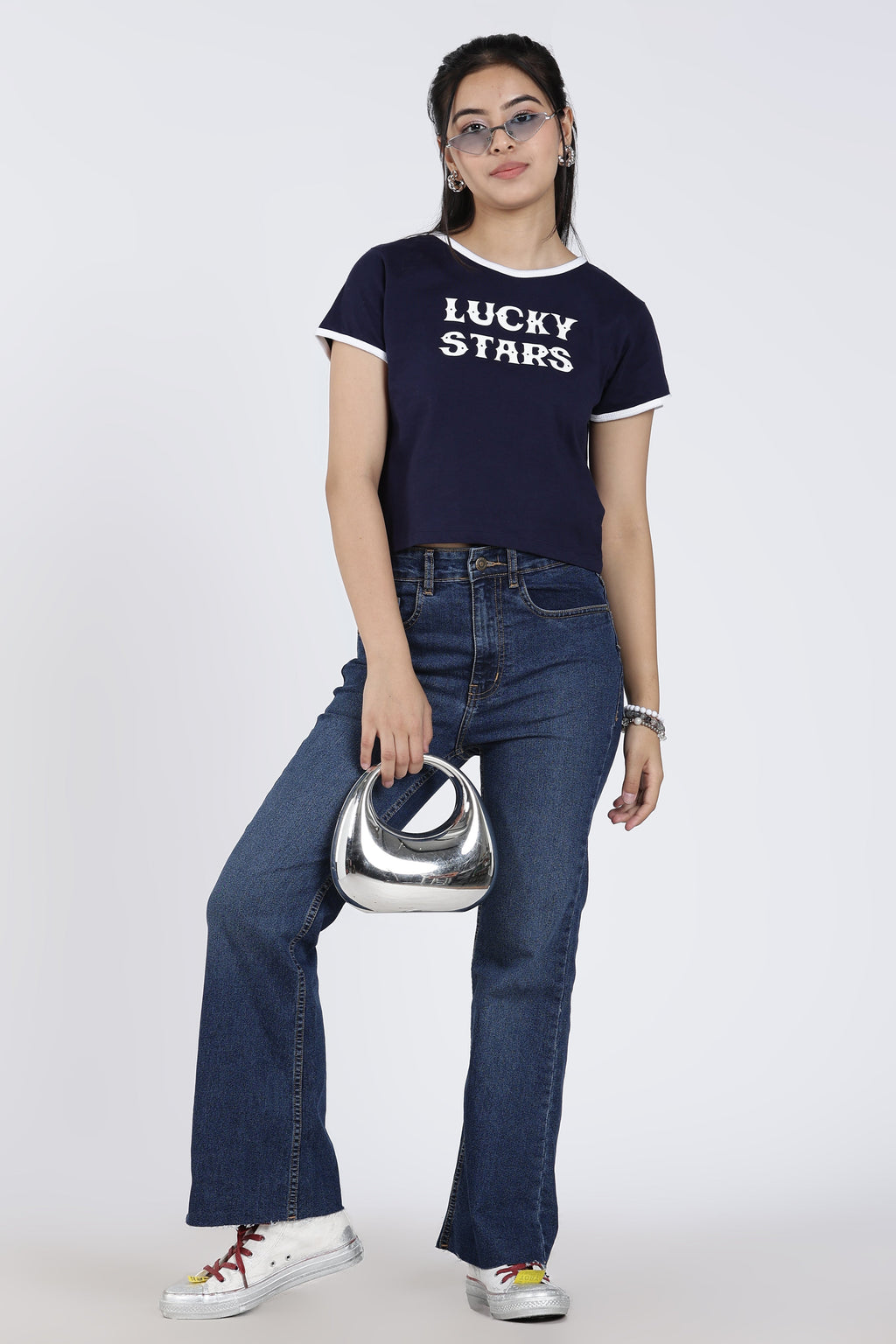 Navy Cotton Regular Fit T-Shirt