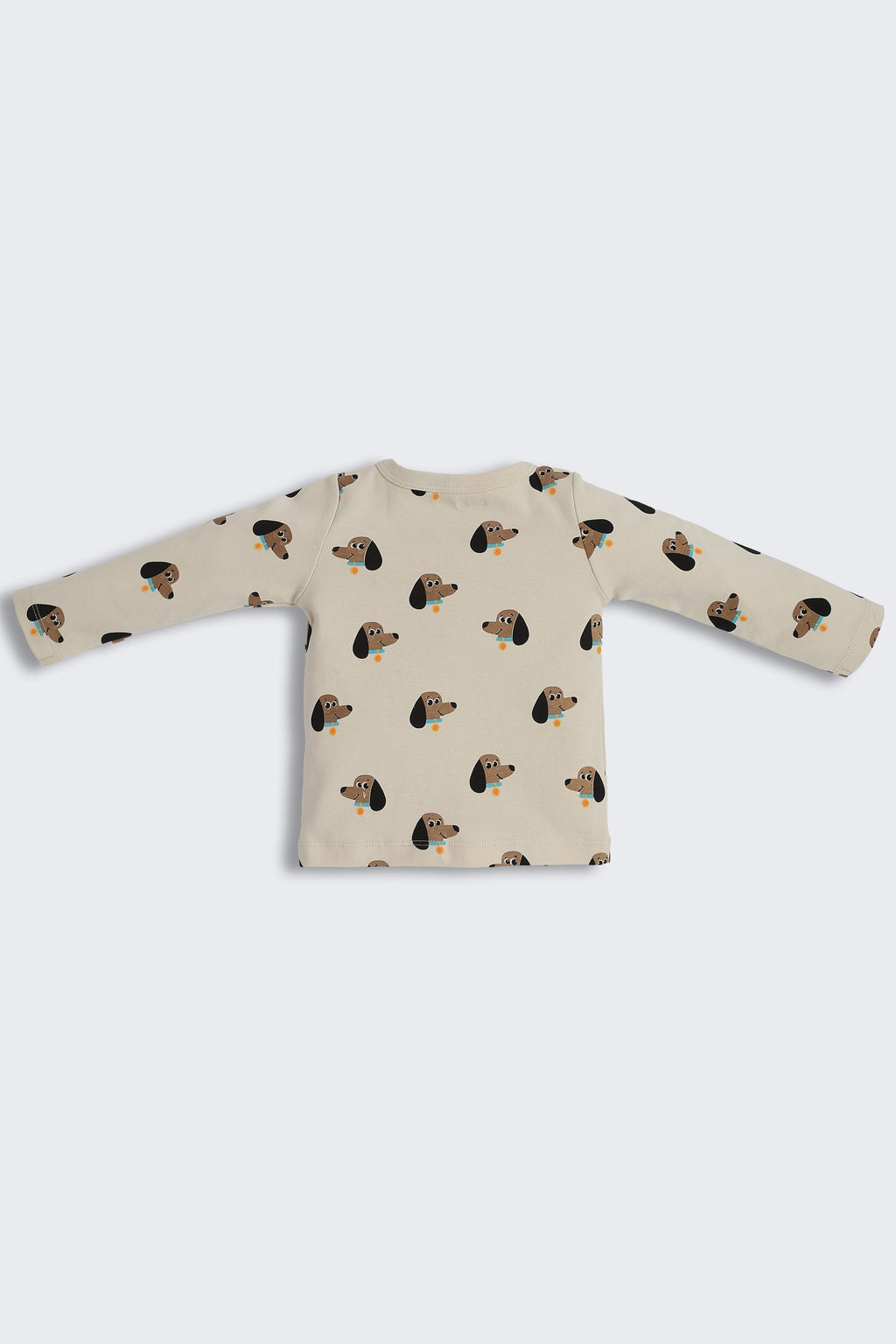 Beige Dogs Printed Regular Fit Co-ord Set