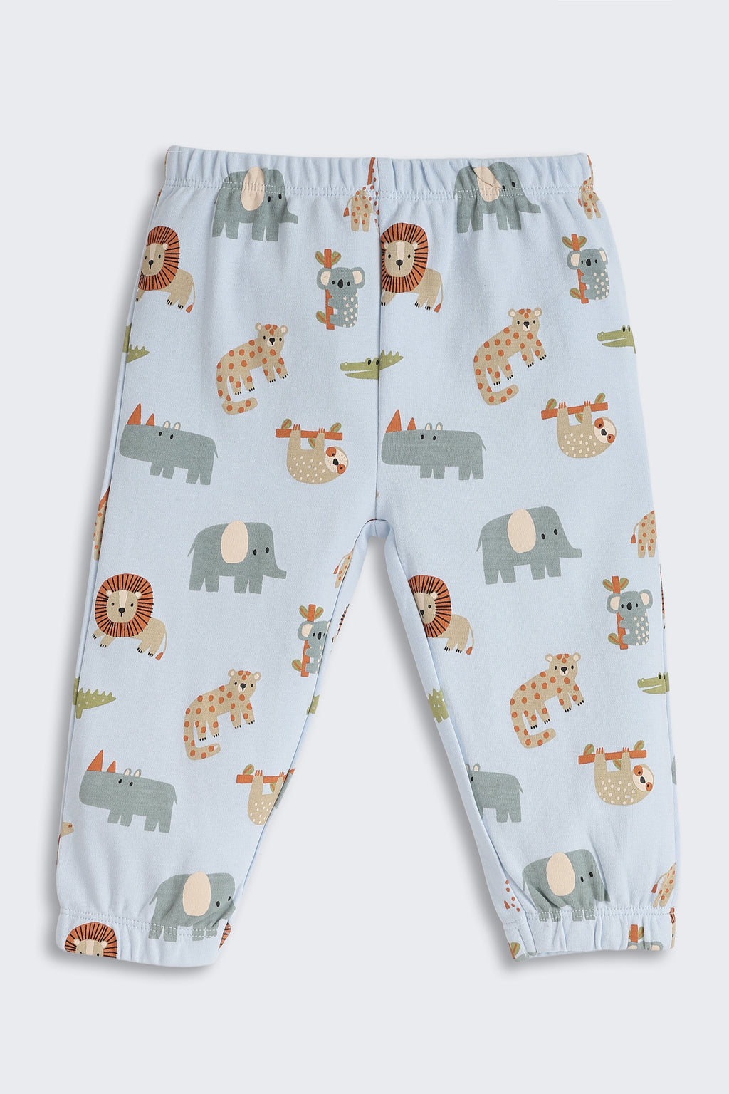 Light Blue Animal Graphic Printed Regular Fit Co-ord Set