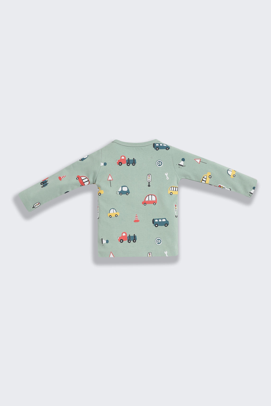 Green Bus Printed Regular Fit Co-ord Set