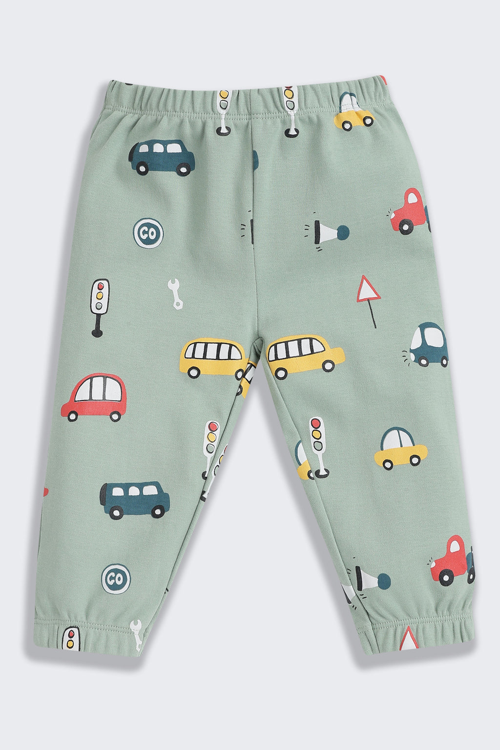 Green Bus Printed Regular Fit Co-ord Set
