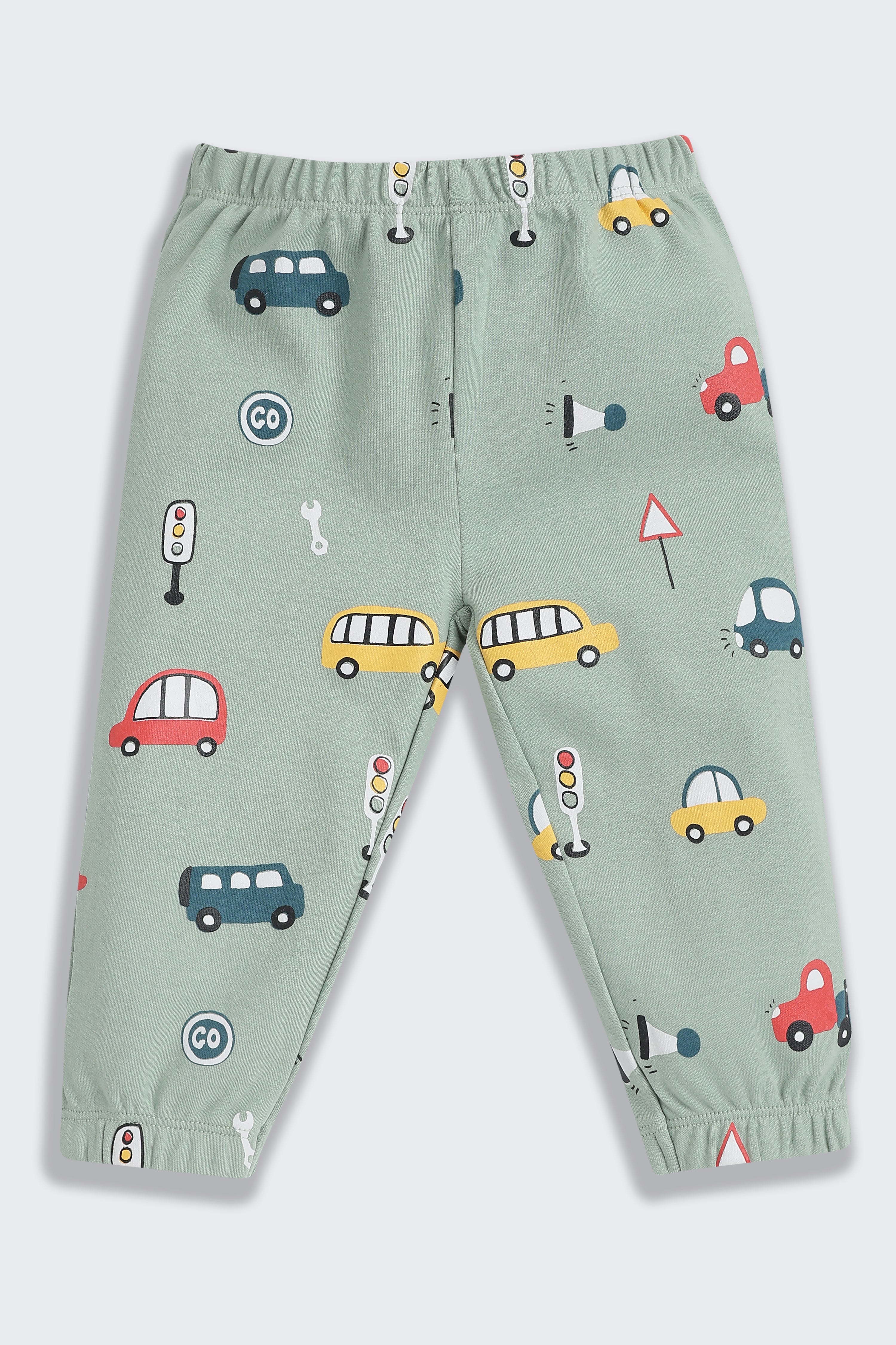 Green Bus Printed Regular Fit Co-ord Set