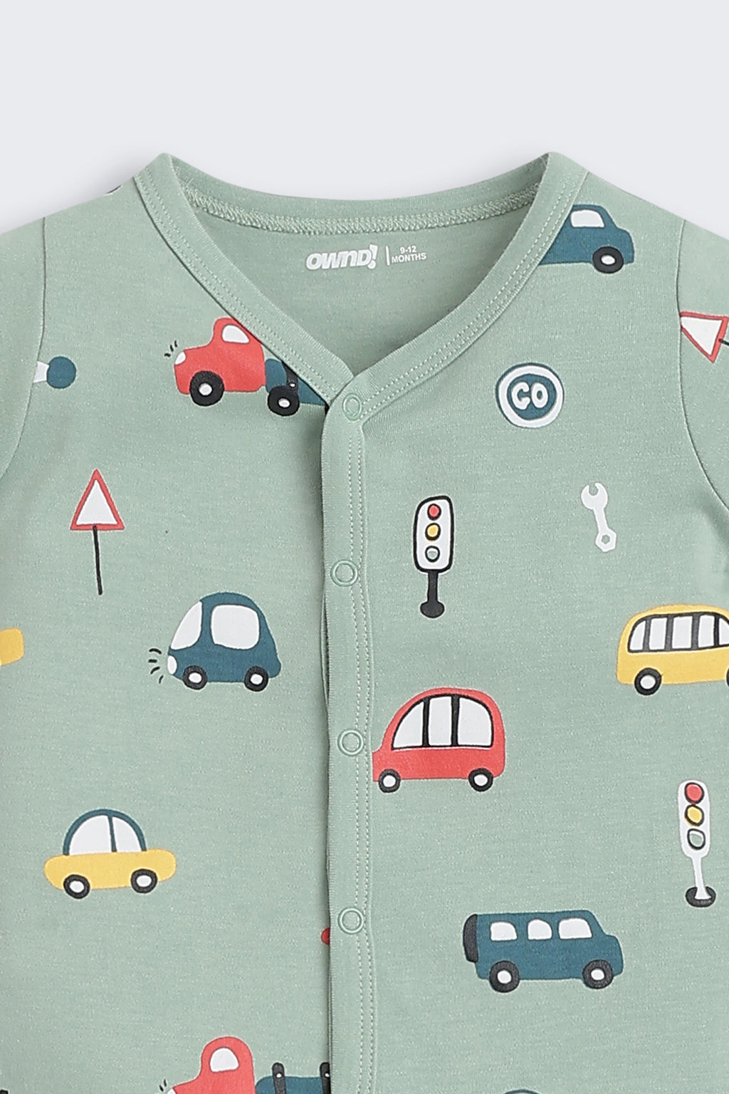 Green Bus Printed Regular Fit Co-ord Set