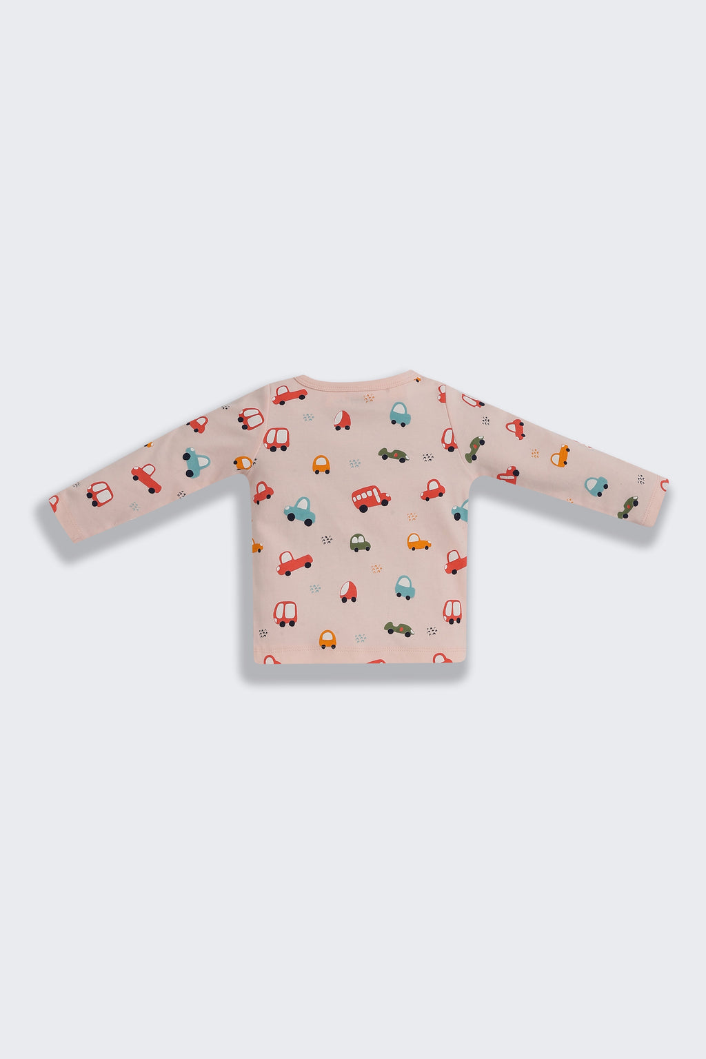 Peach Car Printed Regular Fit Co-ord Set