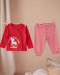 Red Dog Graphic Printed Regular Fit Co-ord Set