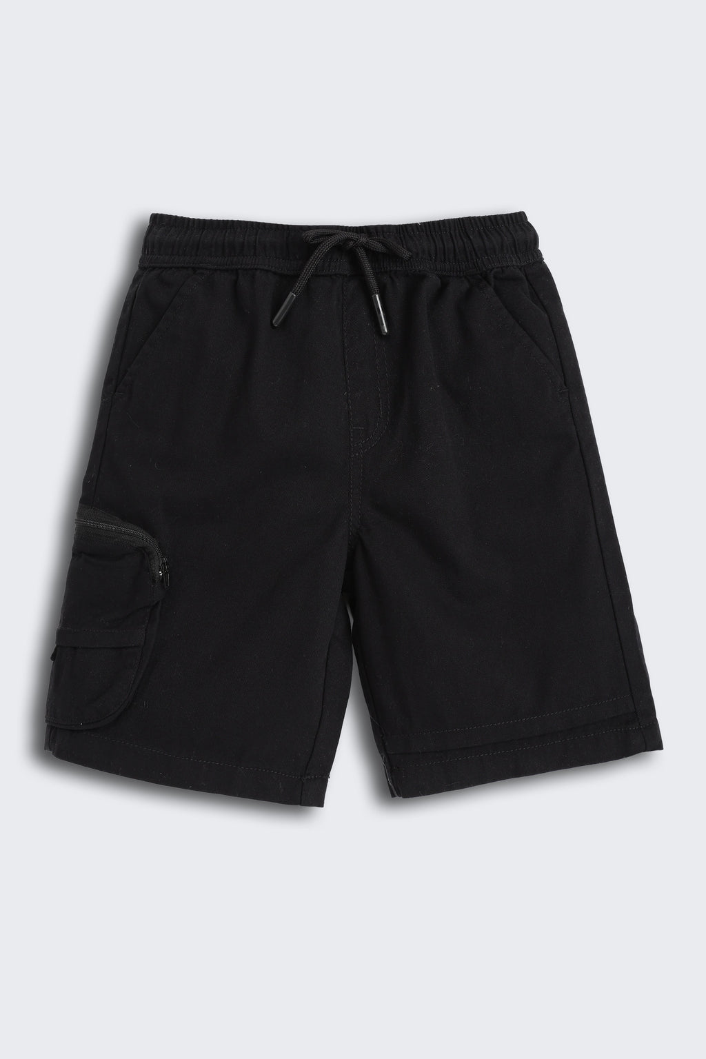 Black 4 Pocketed Regular Fit Shorts