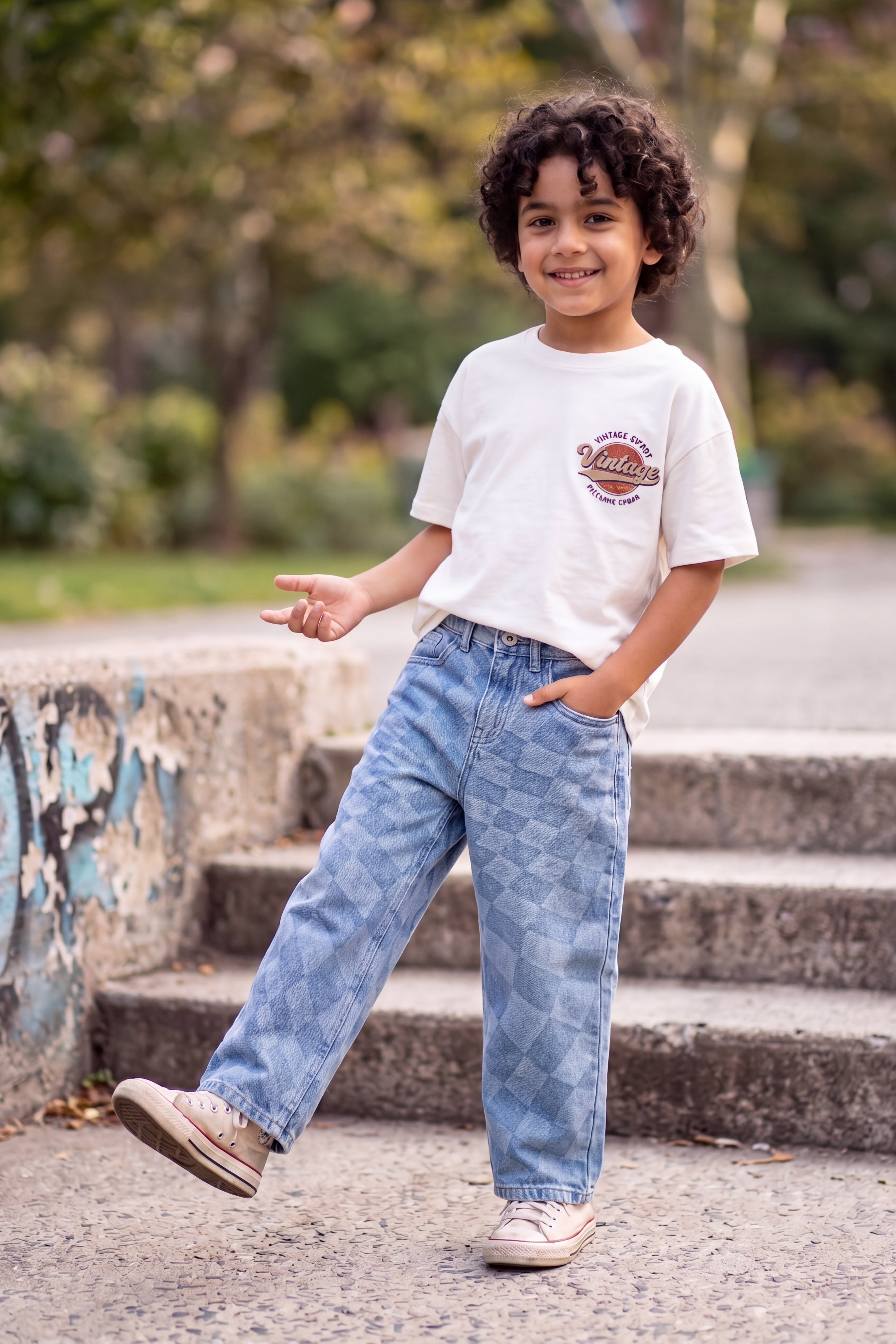 Blue 5 Pocketed Regular Fit Jeans