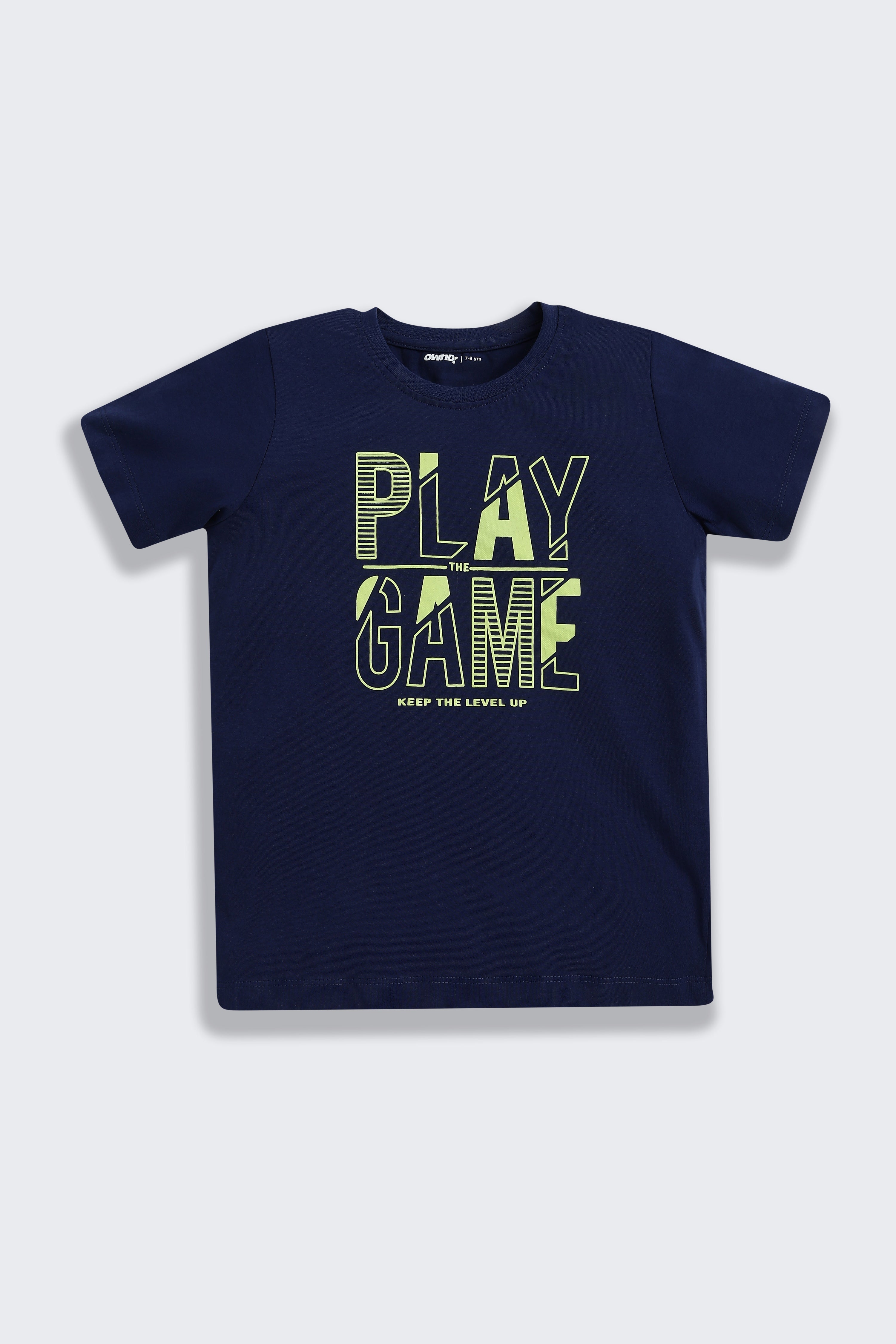 Navy Printed Regular Fit Co-ord Set