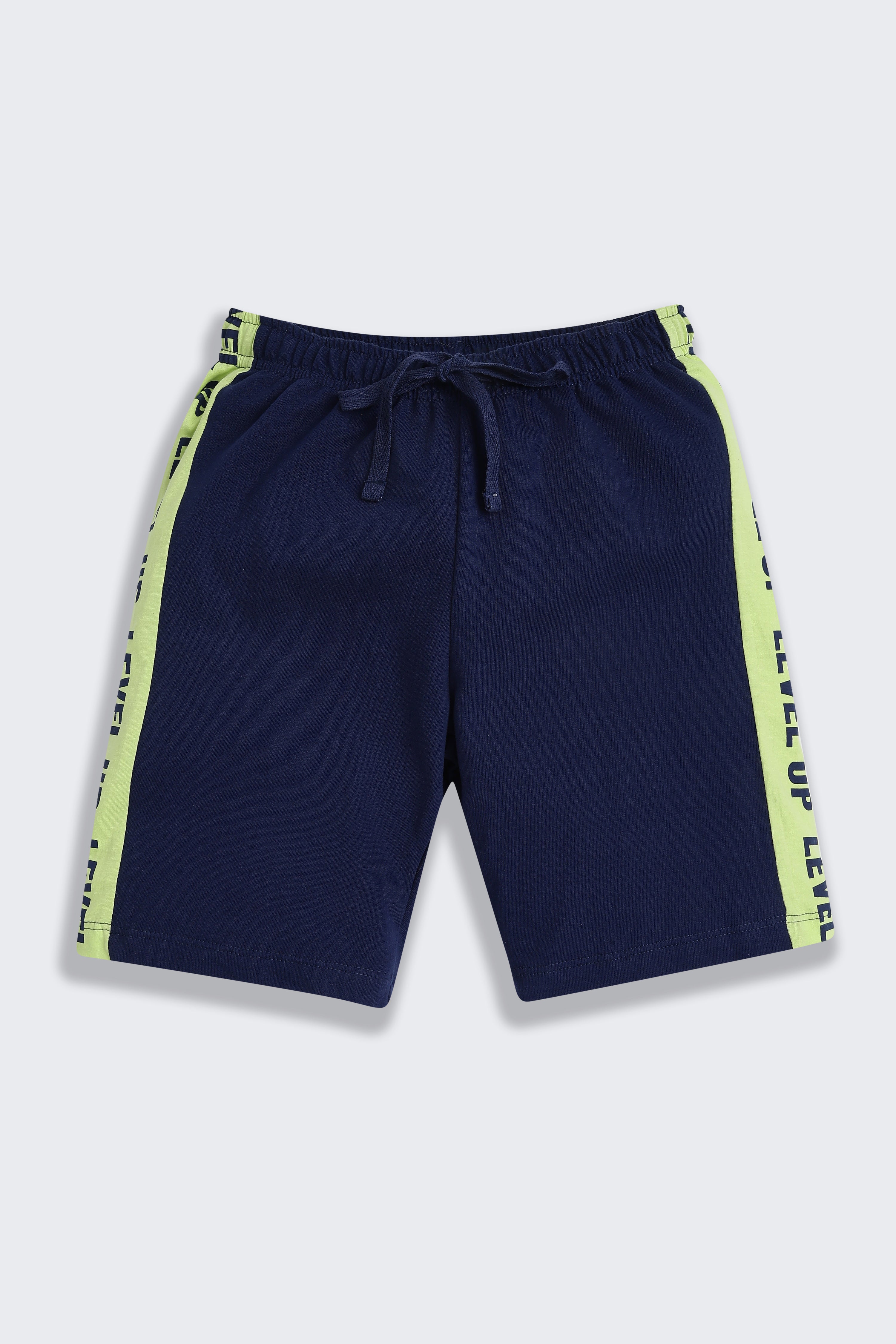 Navy Printed Regular Fit Co-ord Set