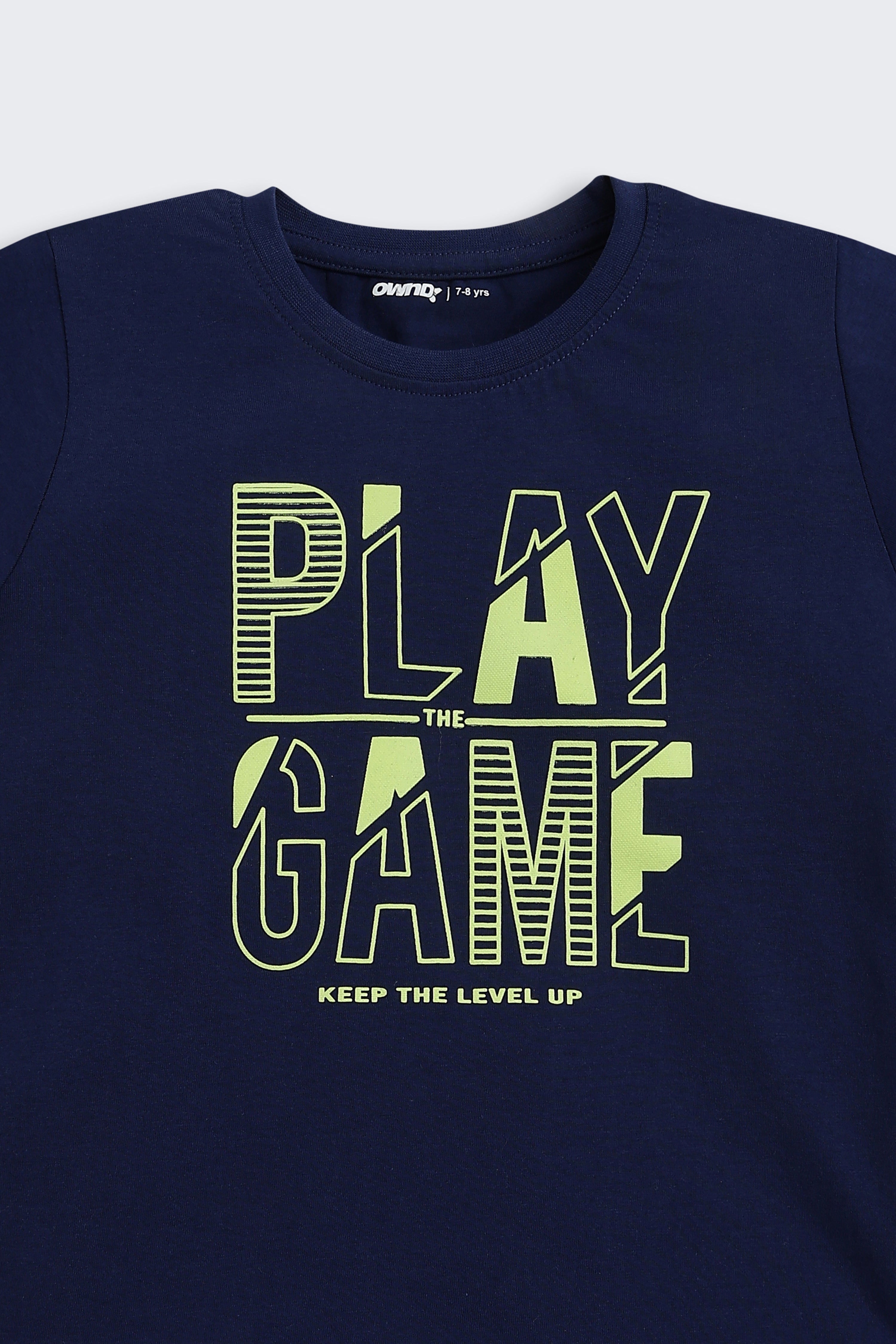 Navy Printed Regular Fit Co-ord Set