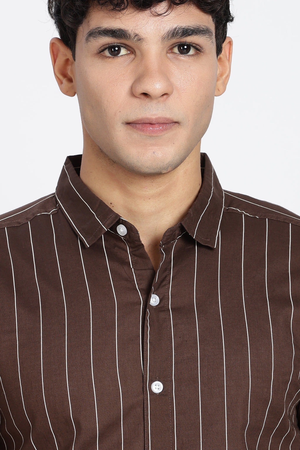Chocolate Cotton Regular Fit Shirt