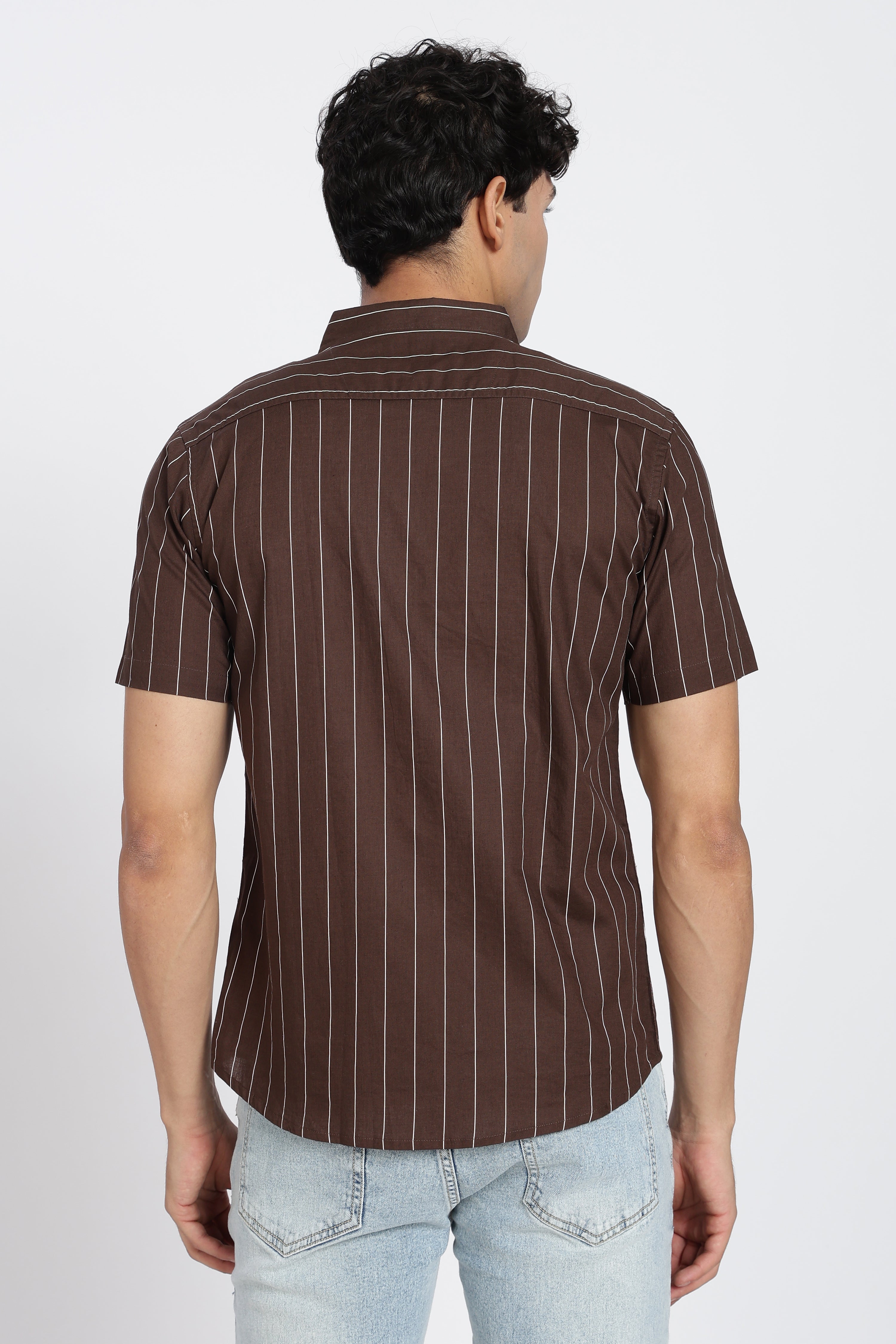 Chocolate Cotton Regular Fit Shirt