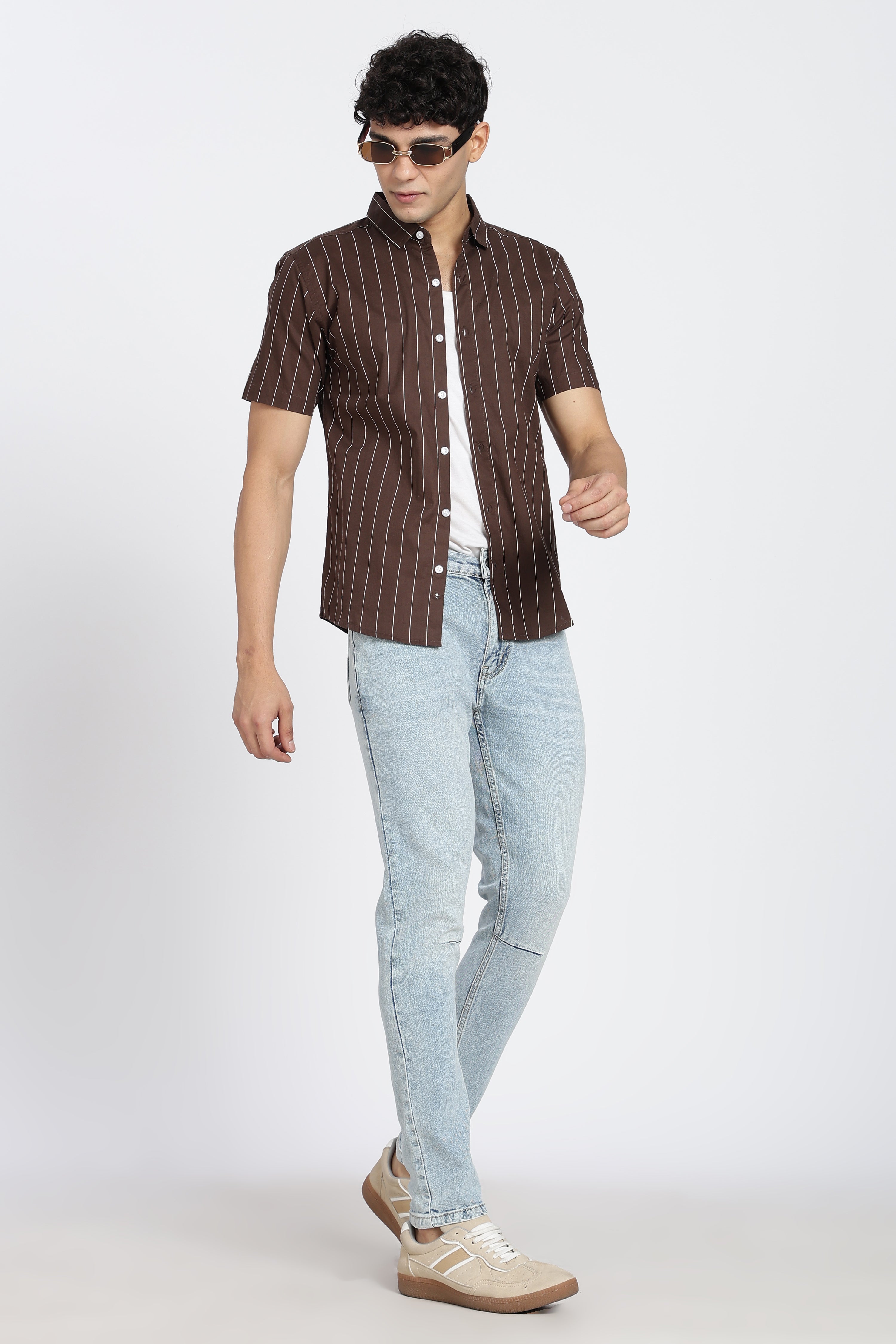 Chocolate Cotton Regular Fit Shirt
