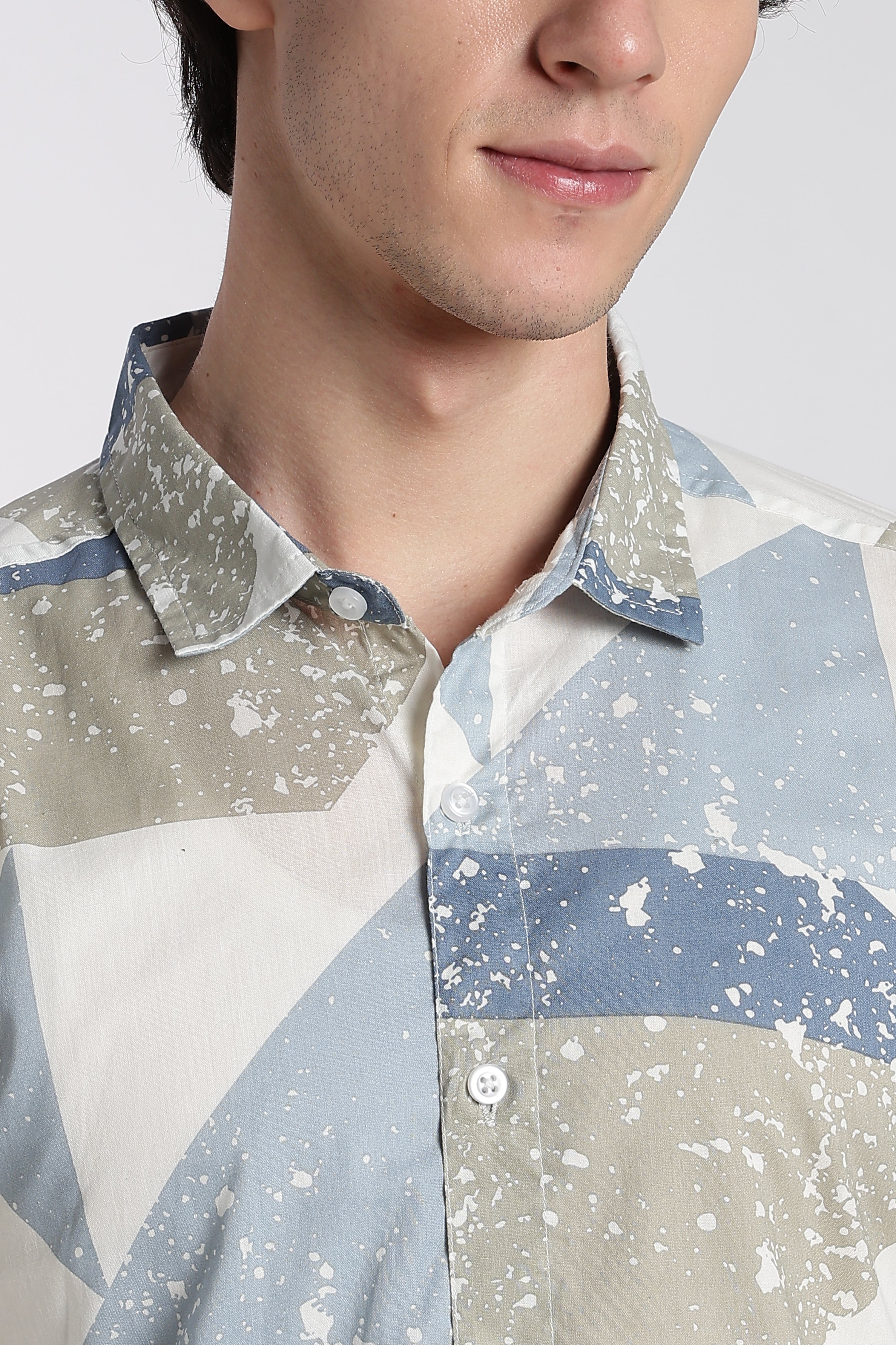 Multi-coloured Cotton Regular Fit Shirt
