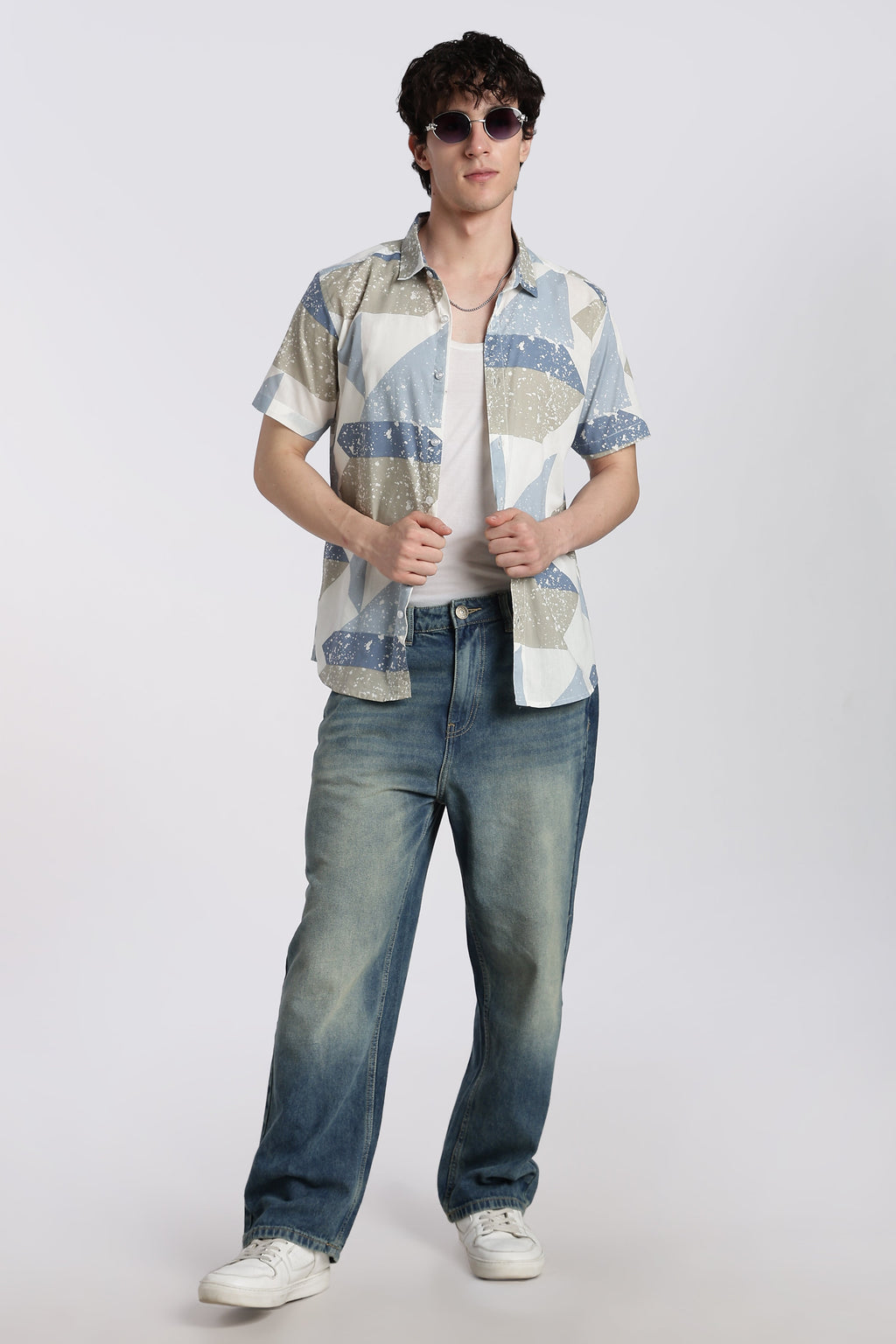 Multi-coloured Cotton Regular Fit Shirt