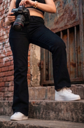 Black 5 Pocketed Regular Fit Jeans