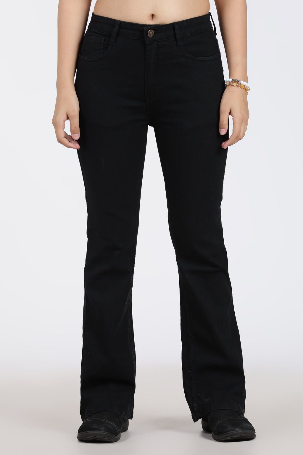 Black 5 Pocketed Regular Fit Jeans