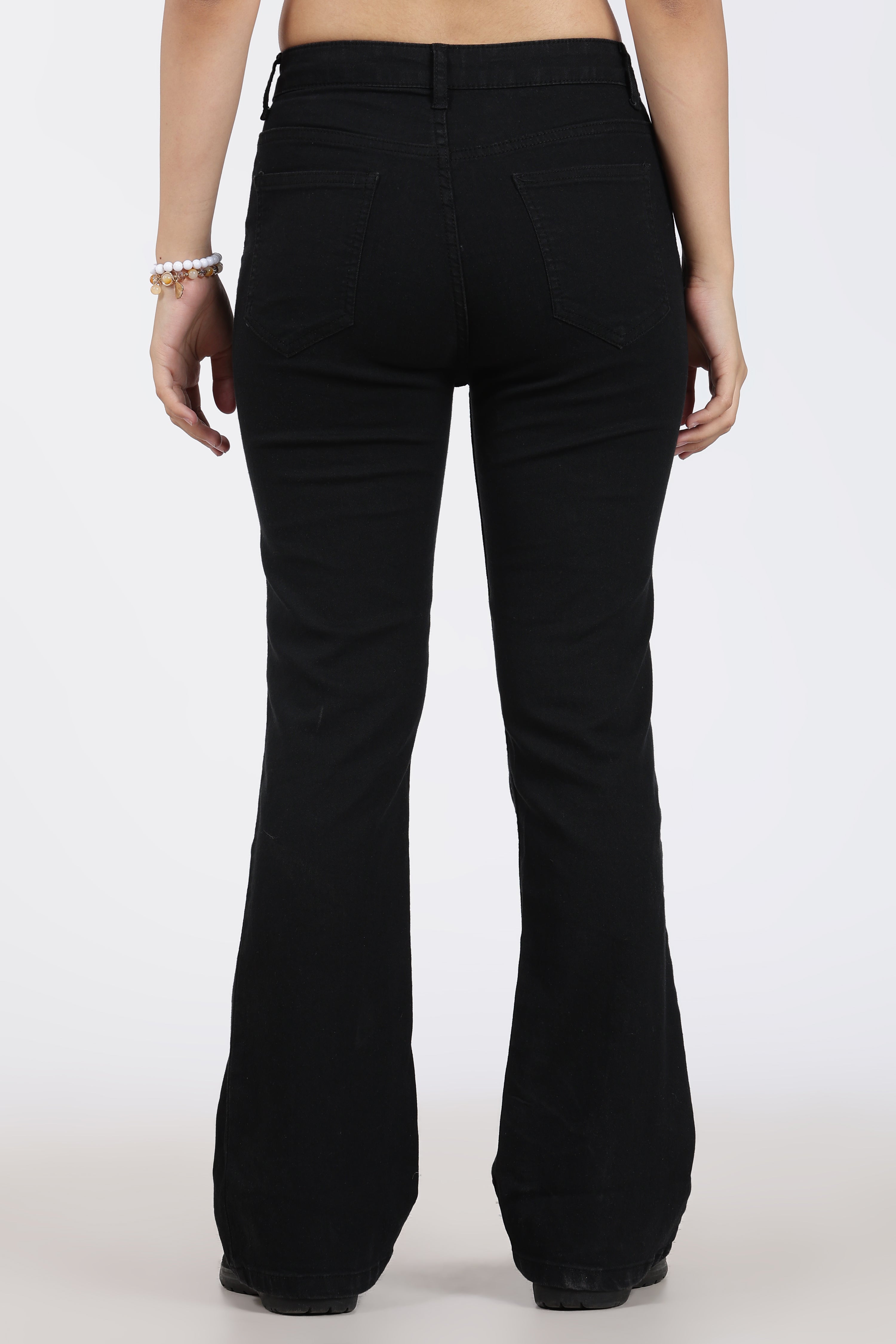 Black 5 Pocketed Regular Fit Jeans